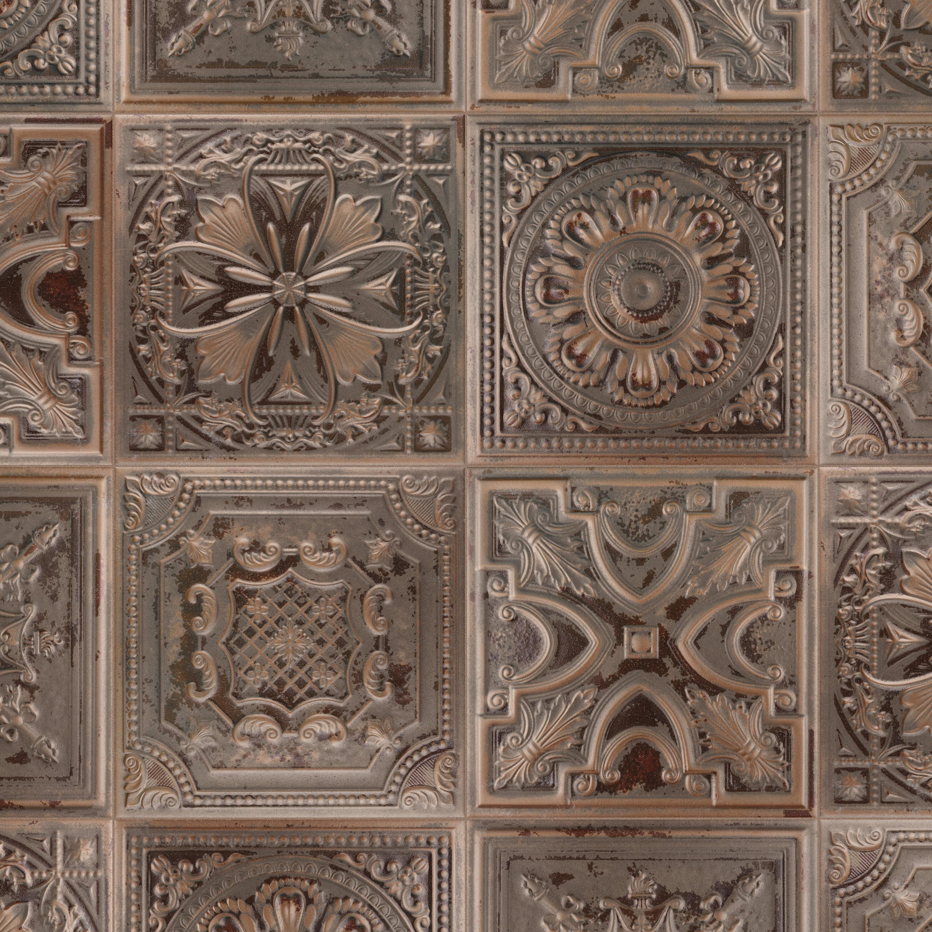 Fitz 8" x 8" Ceramic Patterned Wall Tile