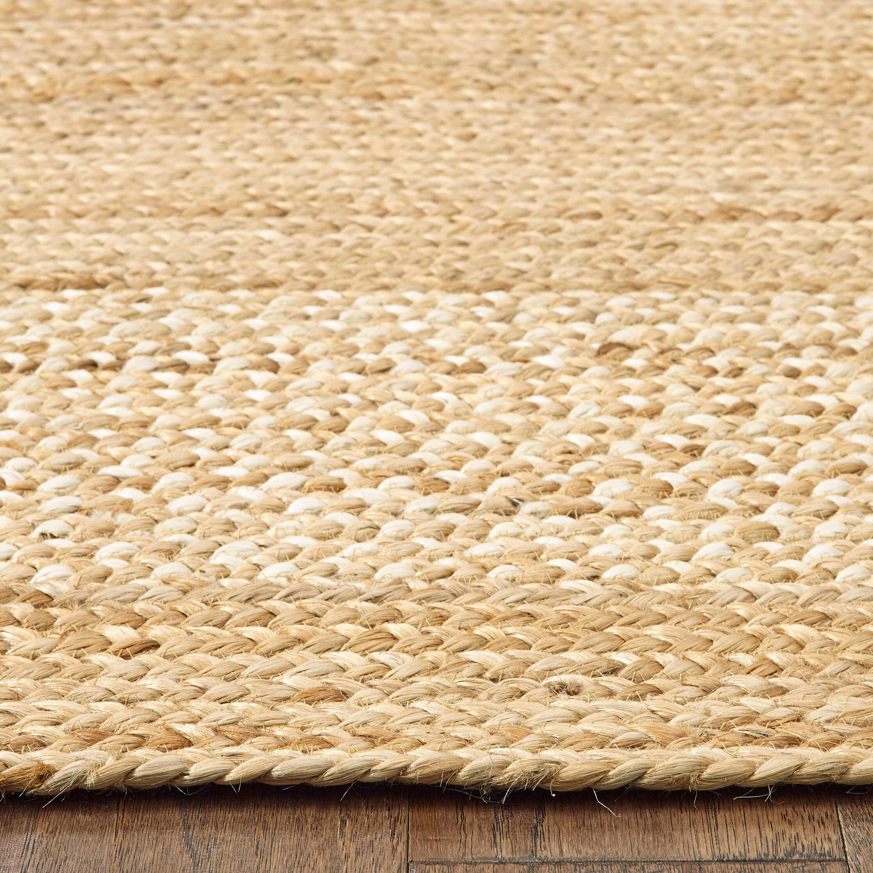 Natural Jute Handmade Non-slip Rectangular 5' x 7' Rug