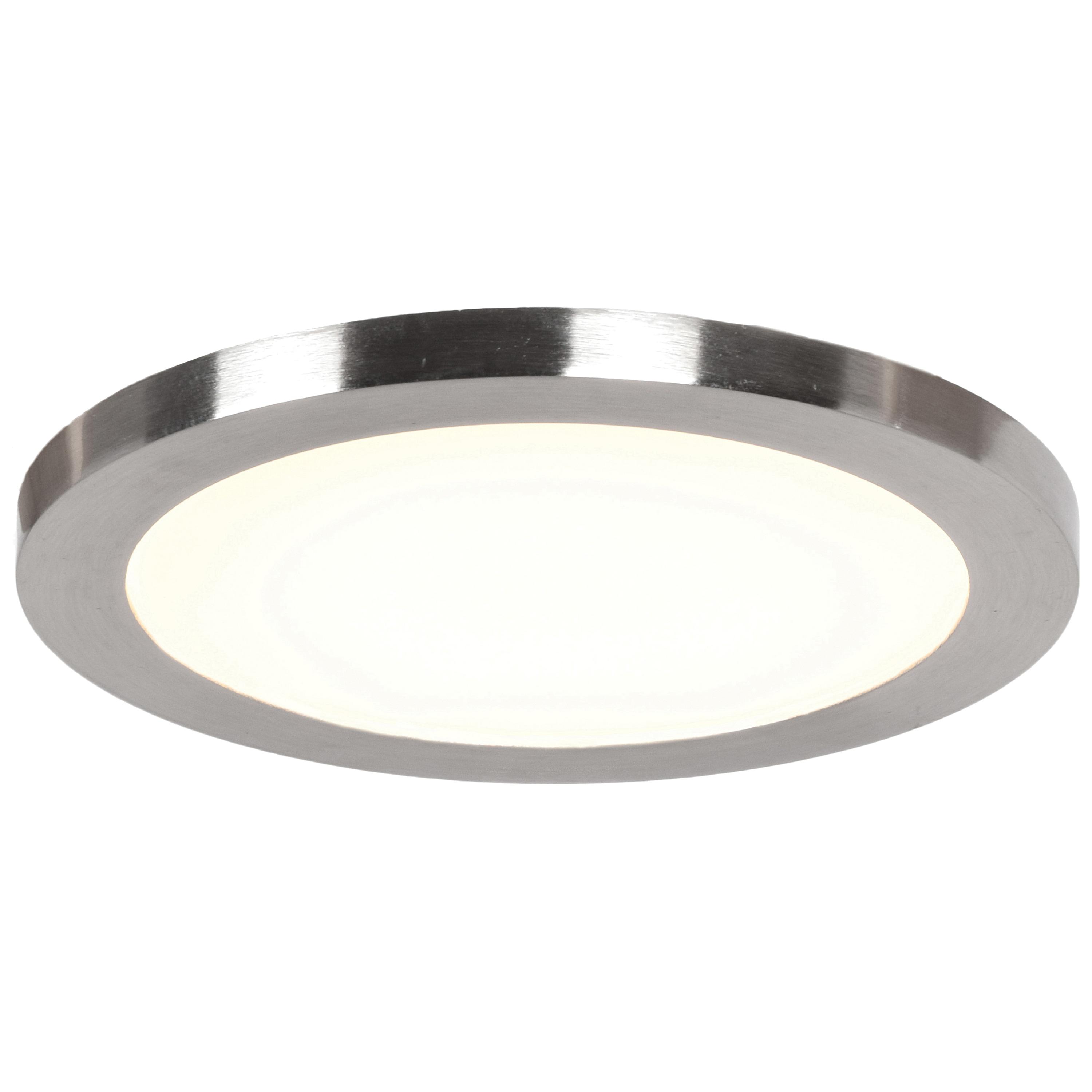 Access Lighting Disc 1 - Light Flush Mount in  Brushed Steel