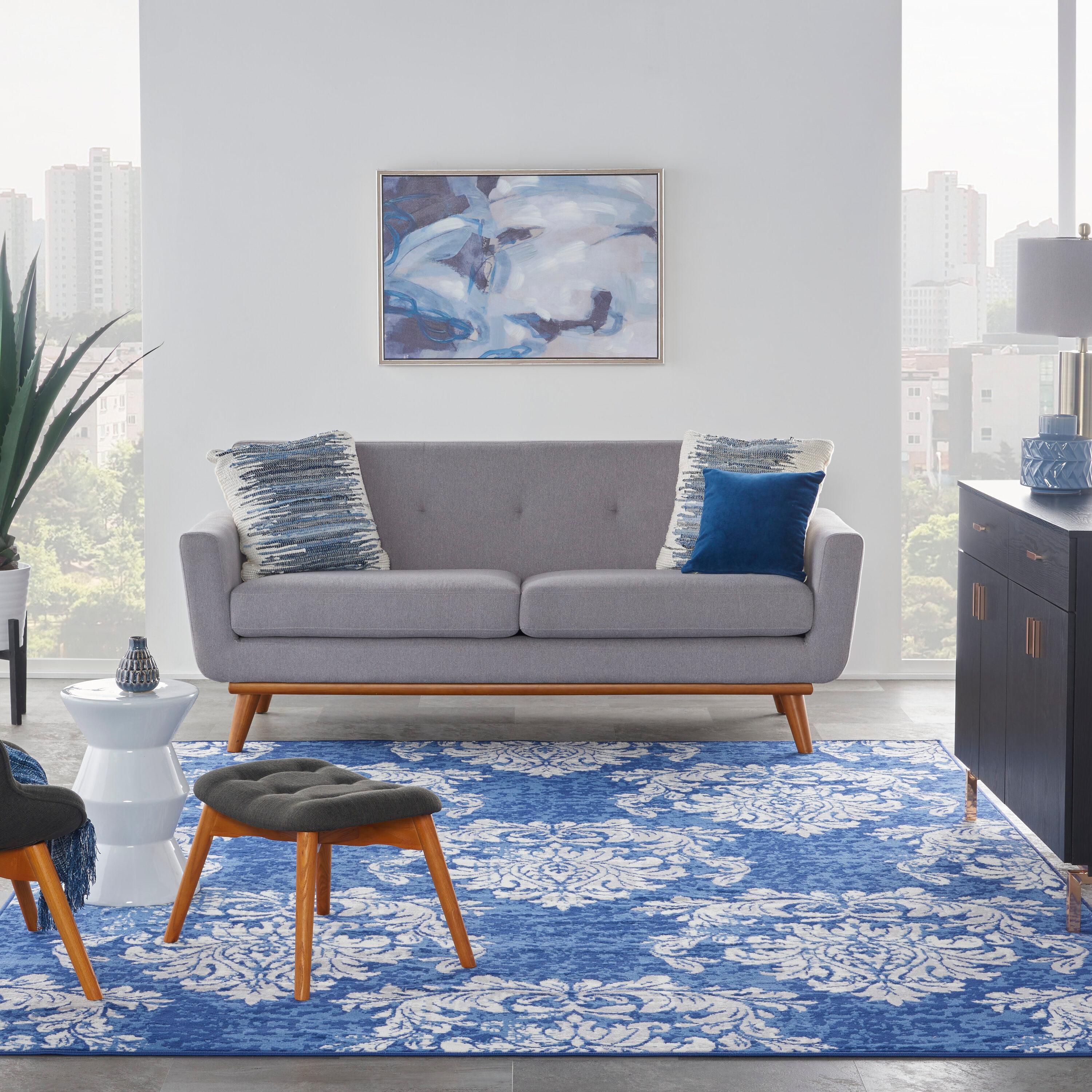 Nourison Whimsicle WHS11 Indoor only Area Rug - Navy Ivory 8' x 10'
