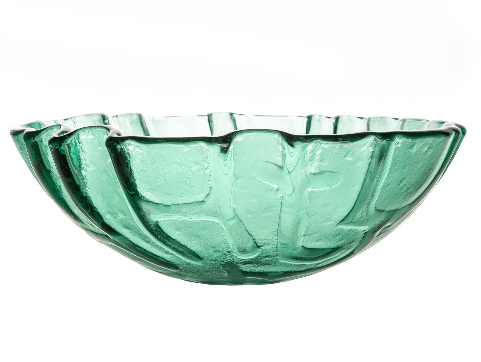 Eden Bath 16.5'' Green Tempered Glass Specialty Bathroom Sink