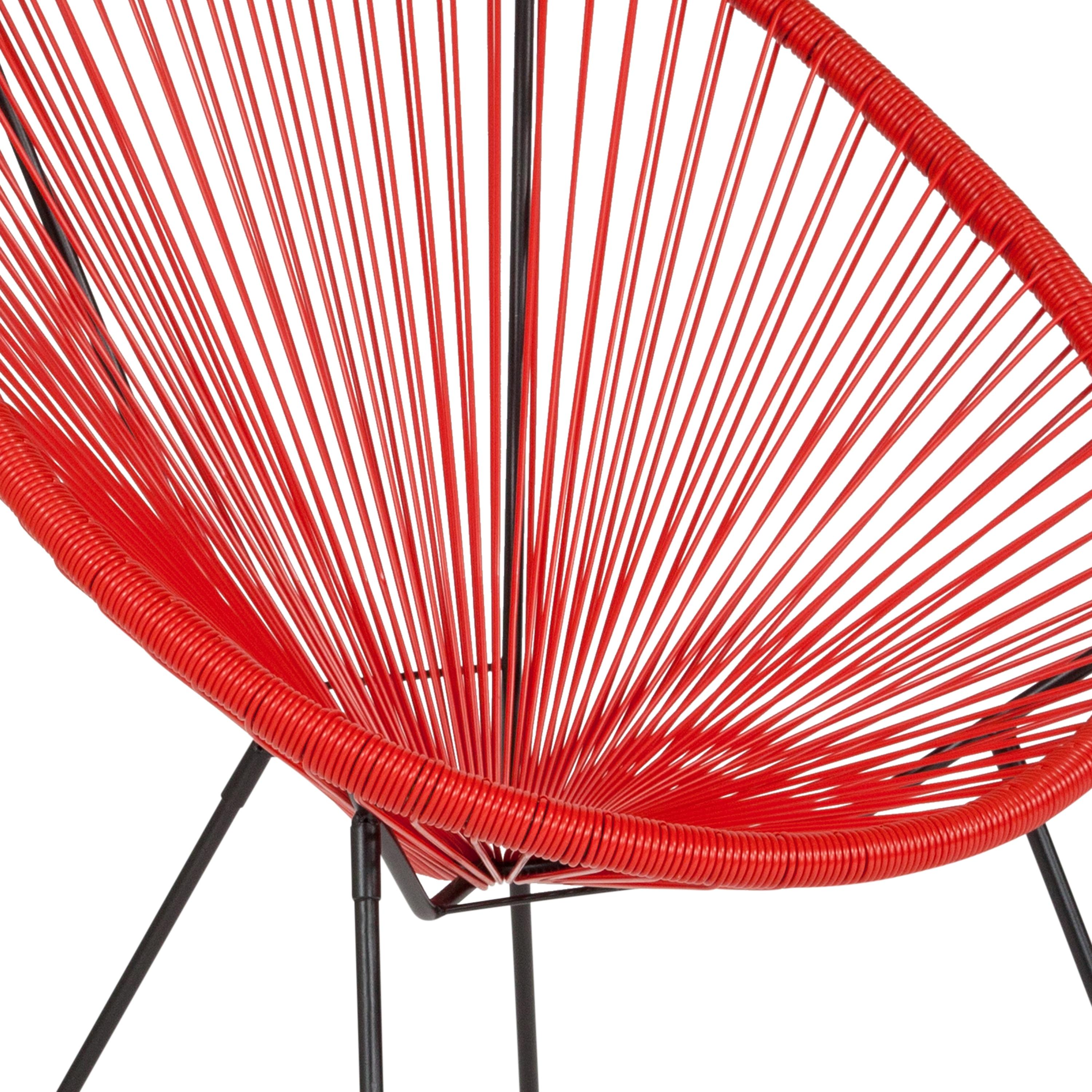 Flash Furniture Valencia Oval Comfort Series Take Ten Red Papasan Lounge Chair