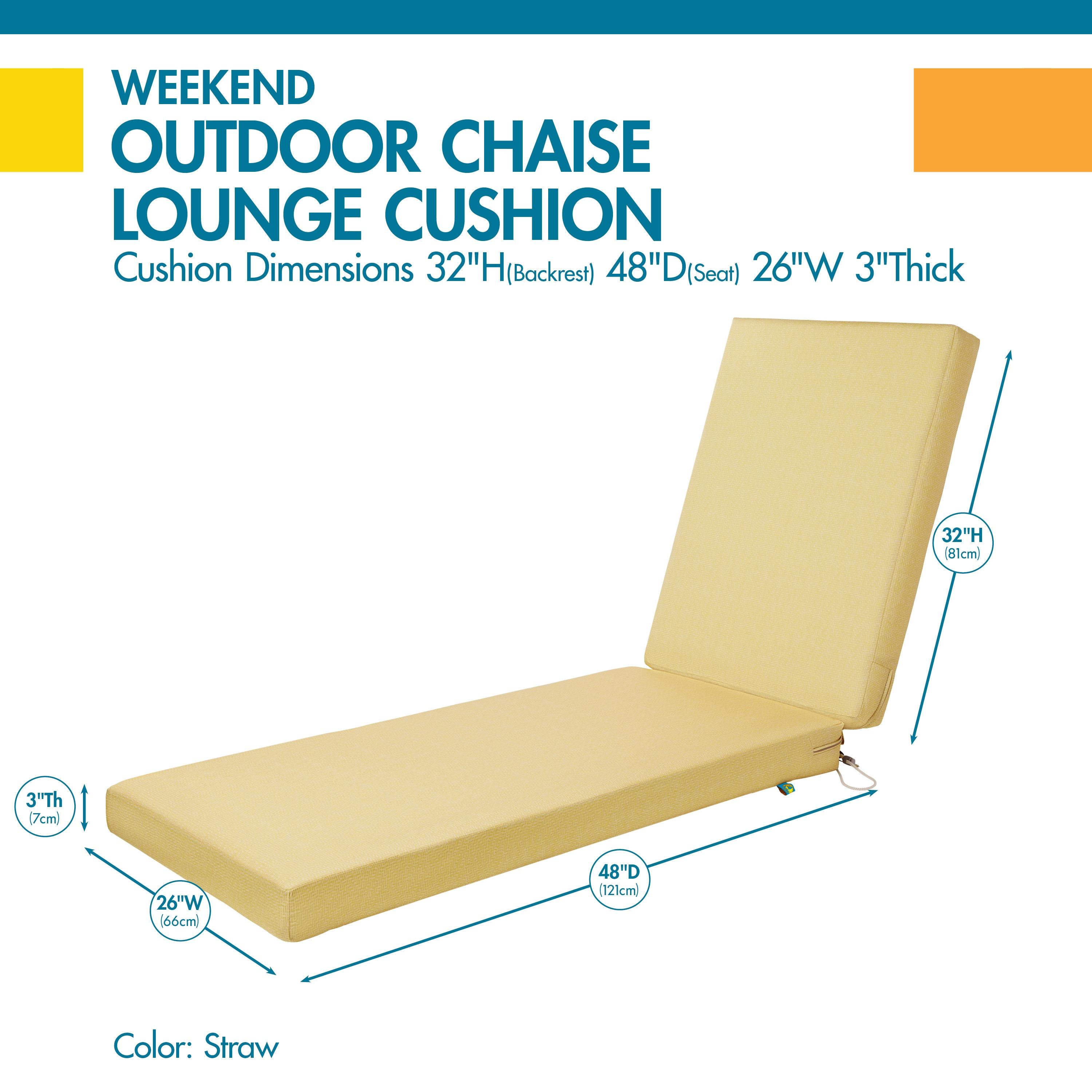 Patio Cushion for Outdoor Chaises