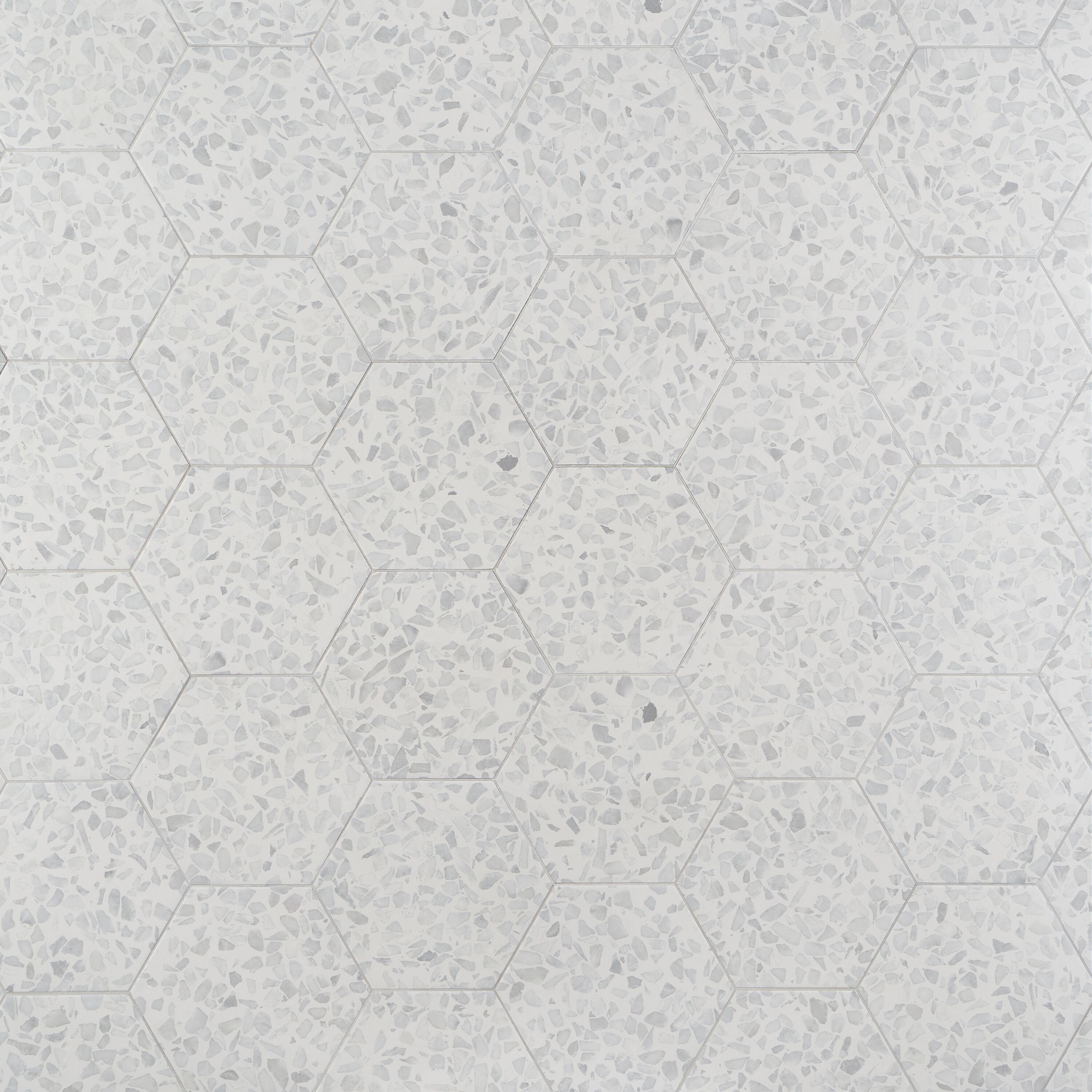Jurassic Hex 9" Terrazzo Look Porcelain Floor & Wall Tile (8.07 Sq. Ft. / Case)