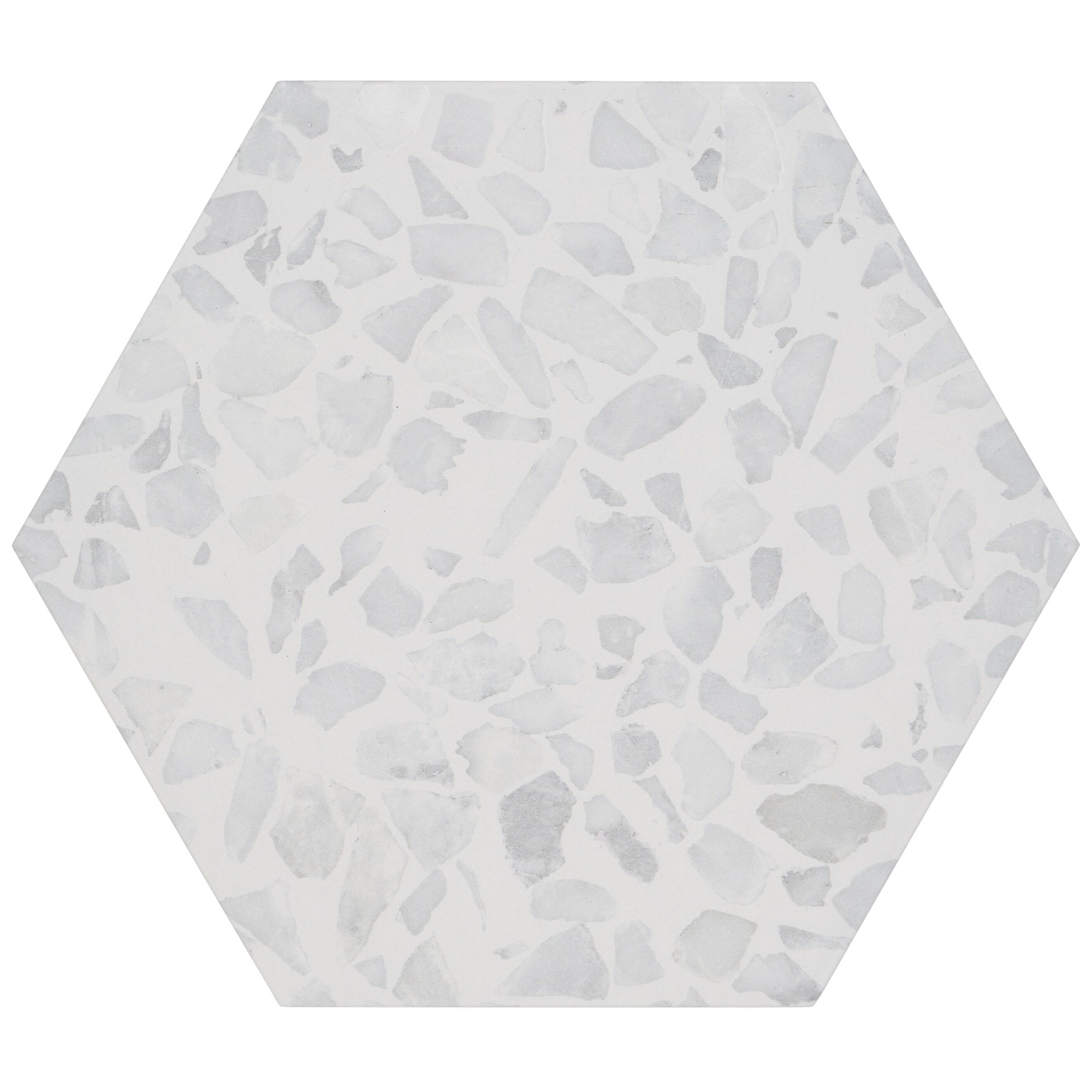 Jurassic Hex 9" Terrazzo Look Porcelain Floor & Wall Tile (8.07 Sq. Ft. / Case)