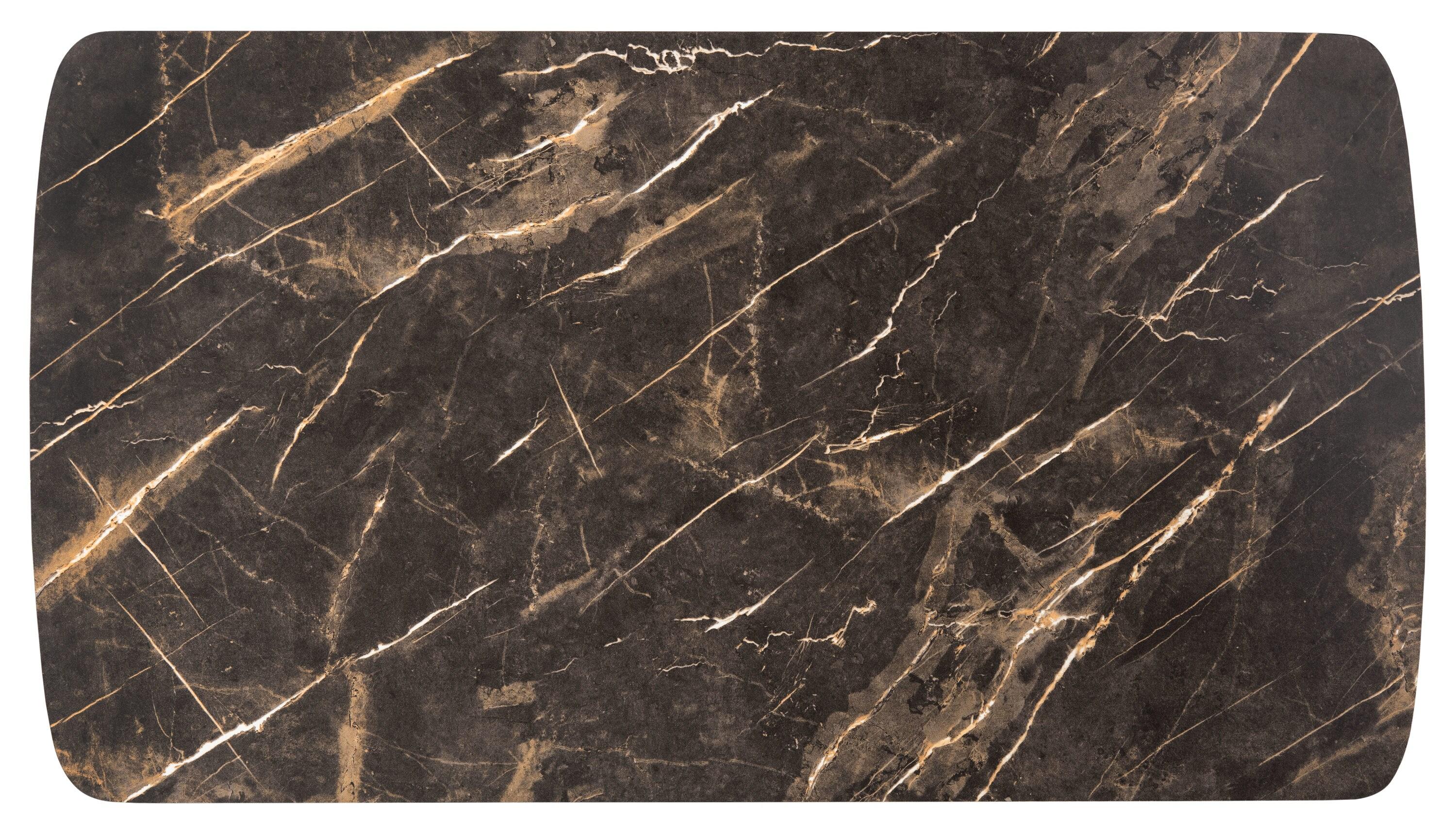 Rylee Rectangle Coffee Table - Dark Sandstone/Black - Safavieh