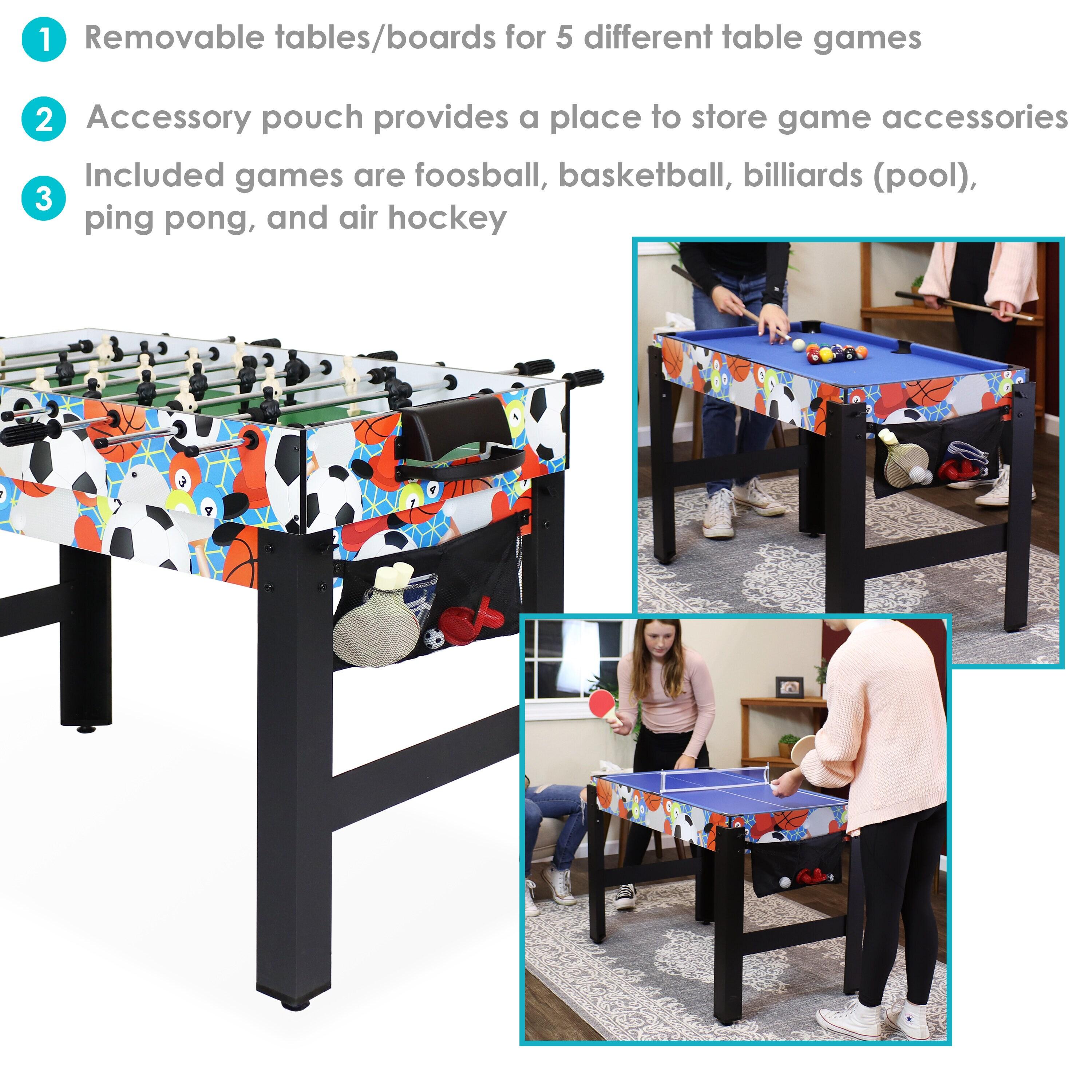 23.75'' L 5 Game Multi Game Table