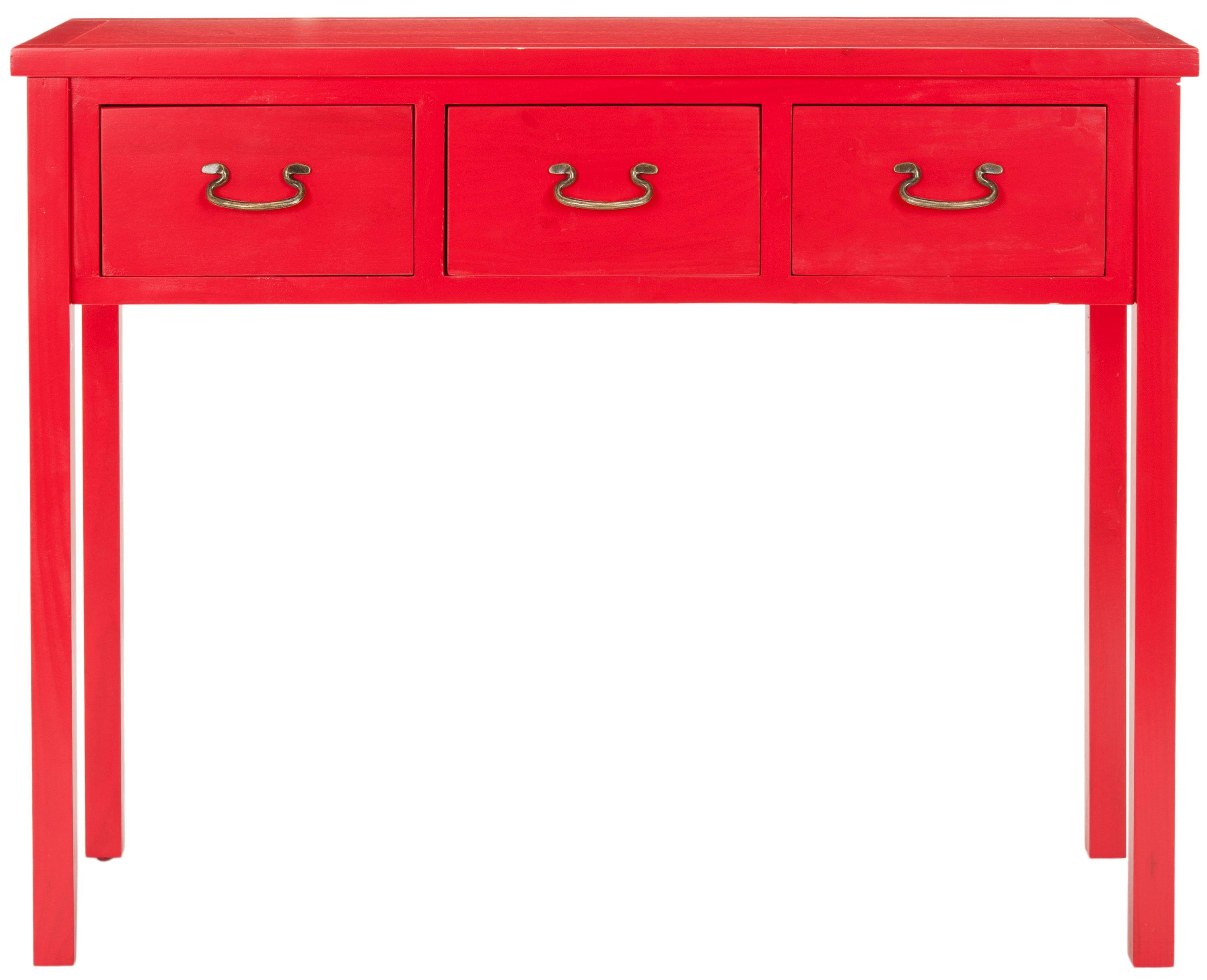 Cindy Console Table - Hot Red - Safavieh