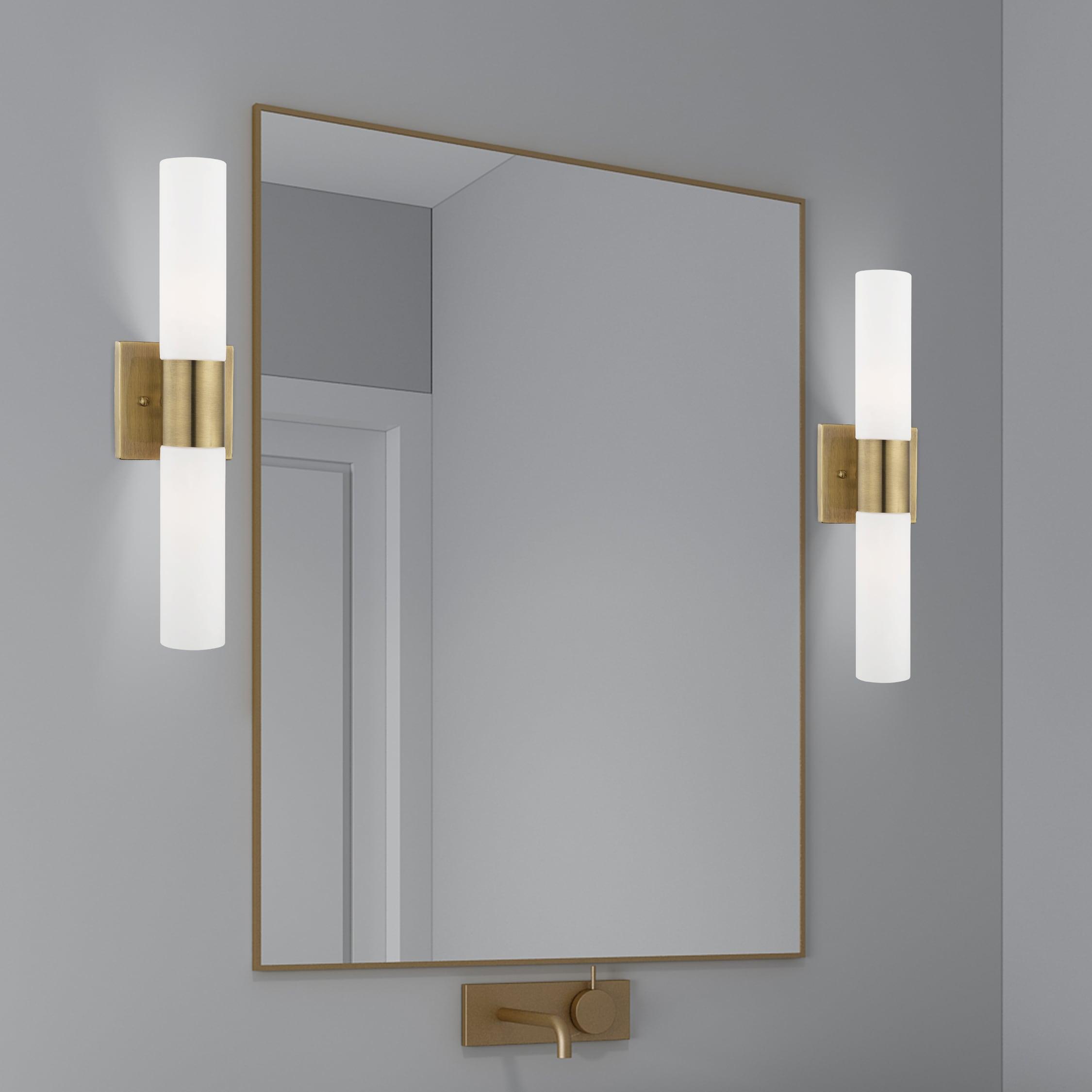 Livex Lighting Aero 2 - Light Vanity in  Antique Brass