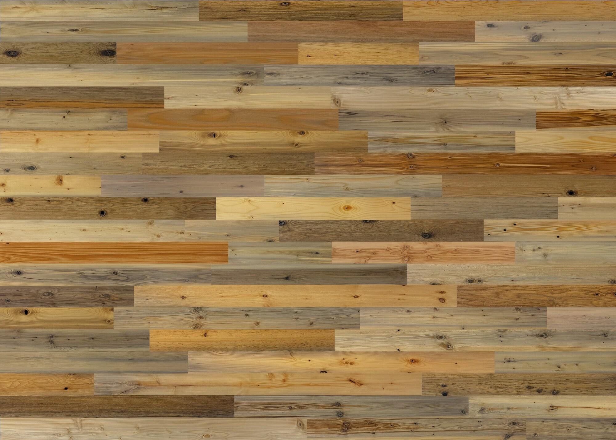 River Planks Peel & Stick Reclaimed Wood Wall Covering, 10 Sq. Ft.