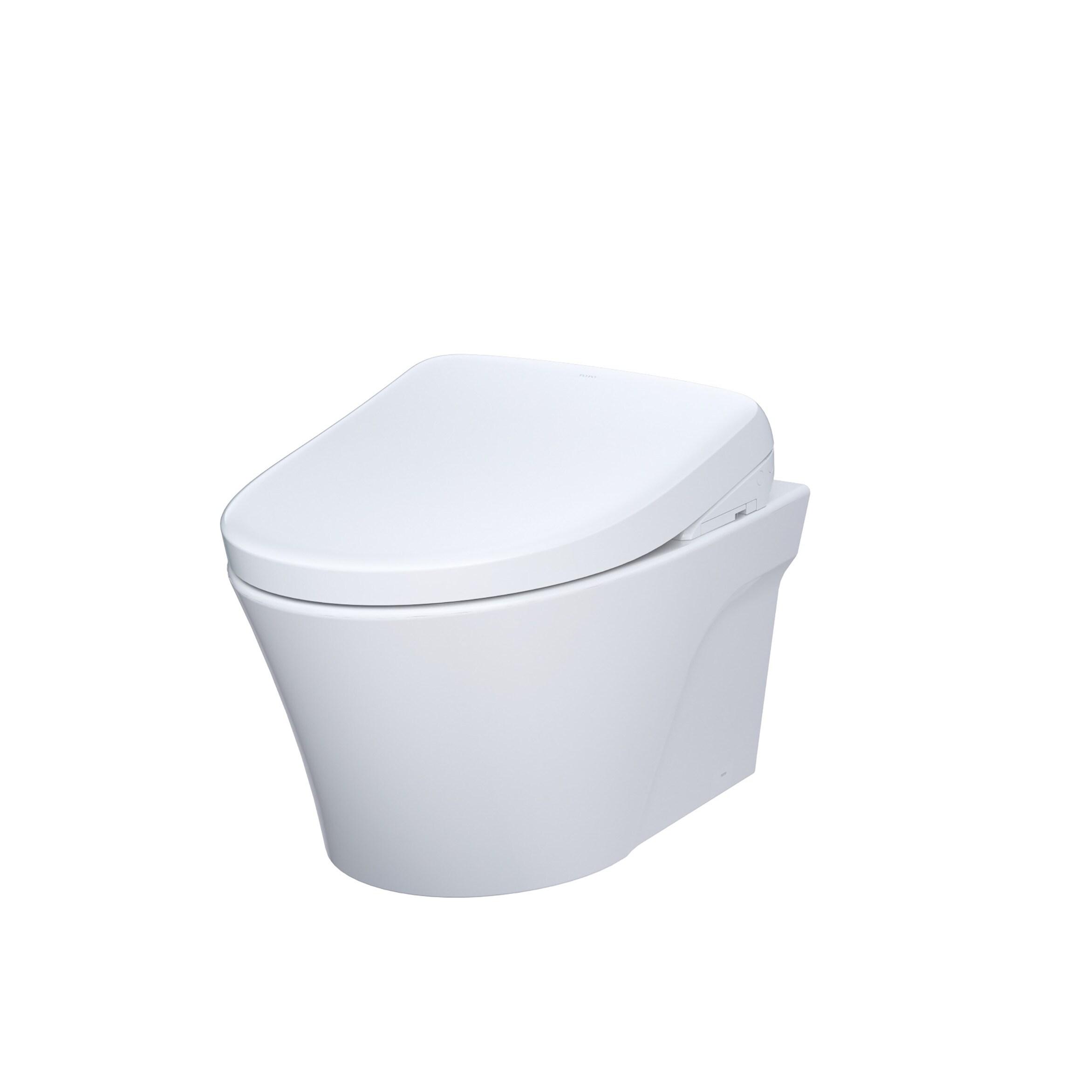 AP 1.28 GPF Elongated Floor Mounted Bidet Toilet (Seat Included) with Auto Flush