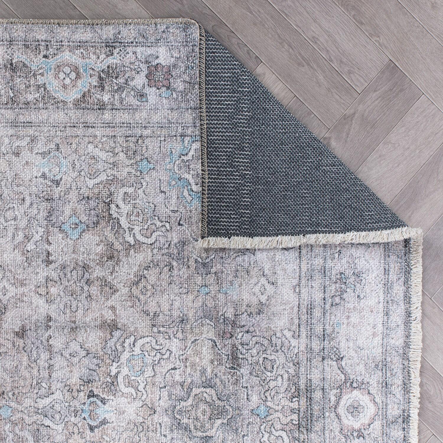 World Rug Gallery Transitional Distressed Vintage Machine Washable Indoor Area Rug- OLIVE 2'x3'