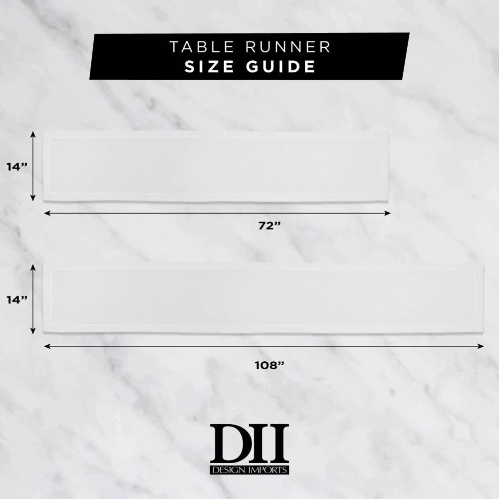 Gray Cotton Chambray Table Runner 14" x 72"