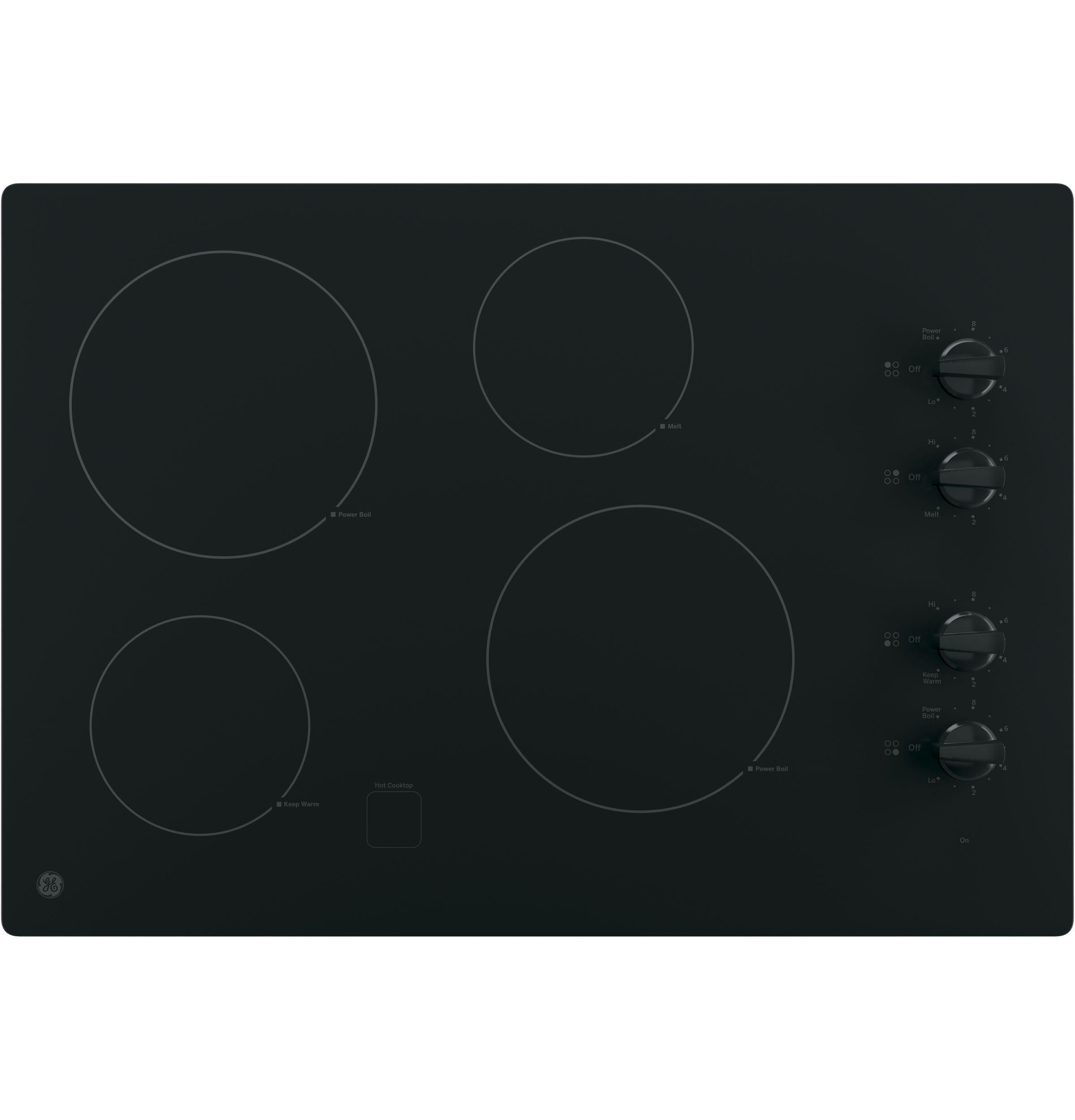 GE 30" Built-In Knob Control Electric Cooktop