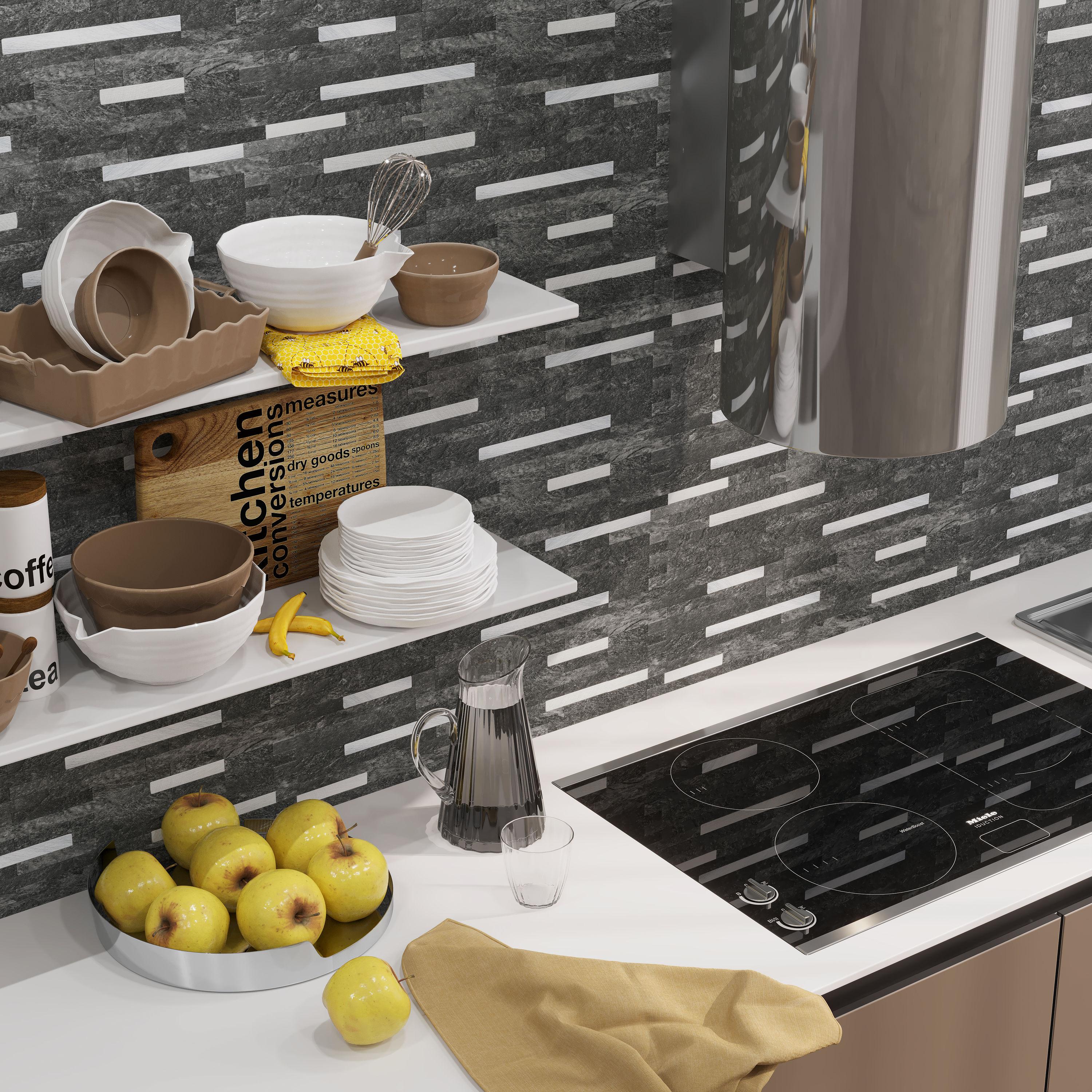 Avant Decor Aluminum Peel and Stick Mosaic Tile