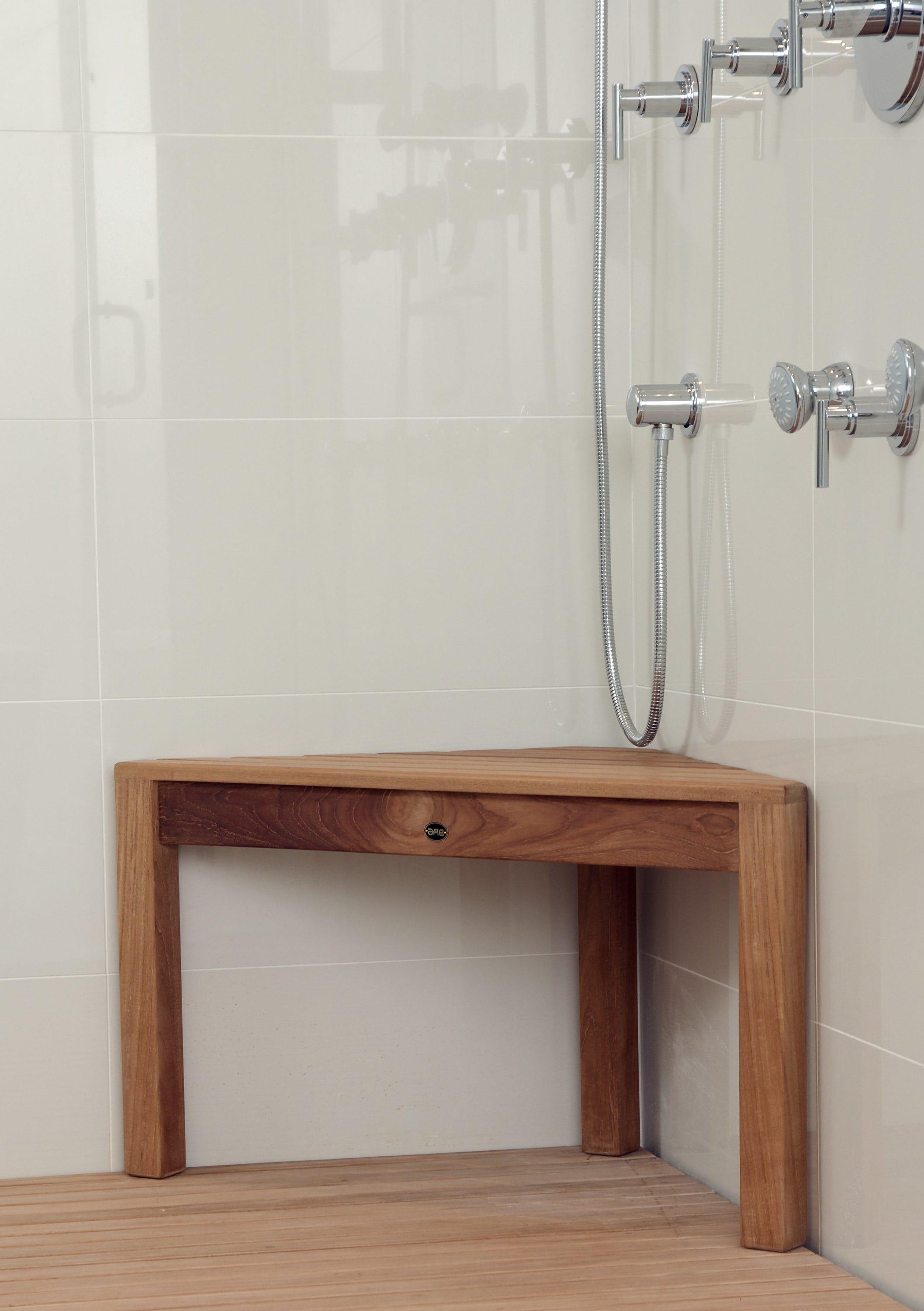 31.5'' W Teak Shower Bench