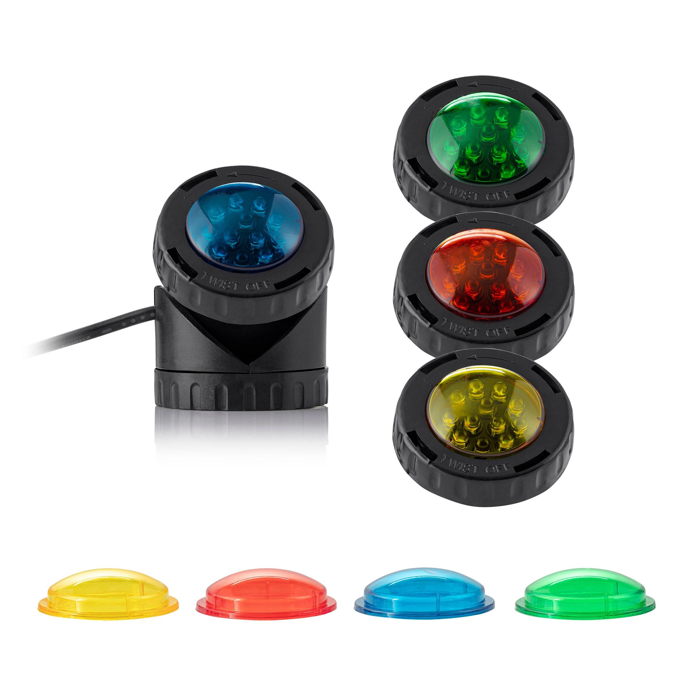 LED Submersible Light with Photocell & Transformer - Alpine Corporation: Weather-Resistant, Electric Powered Landscape Ground Spotlight
