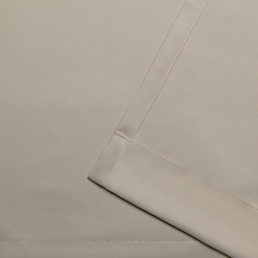 Exclusive Home Academy Total Blackout Grommet Top Curtain Panel Pair, 52"x96", Linen