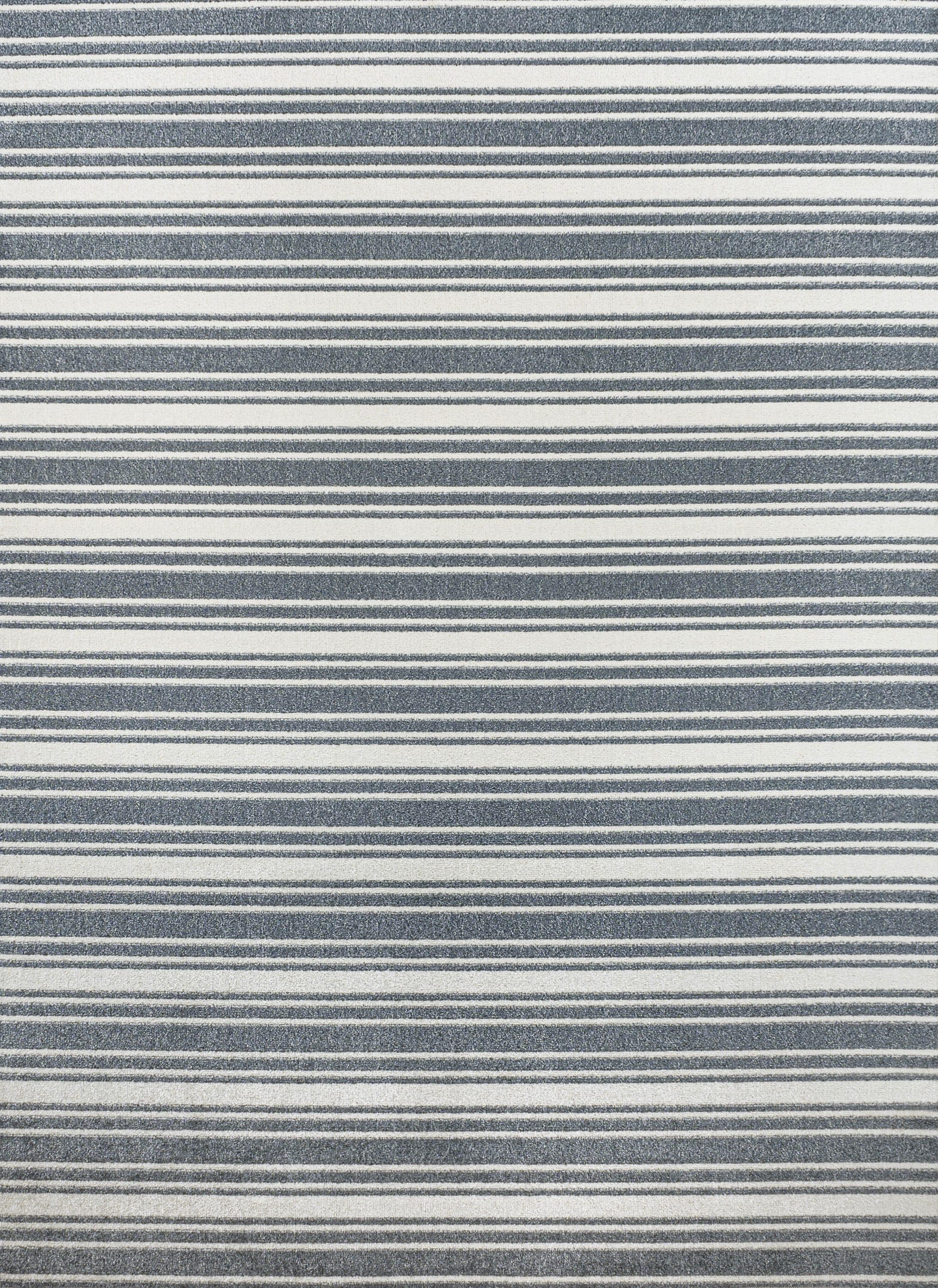 JONATHAN Y Fawning Two-Tone Striped Classic Low-Pile Machine-Washable Cream/Dark Gray 8 ft. x 10 ft. Area Rug