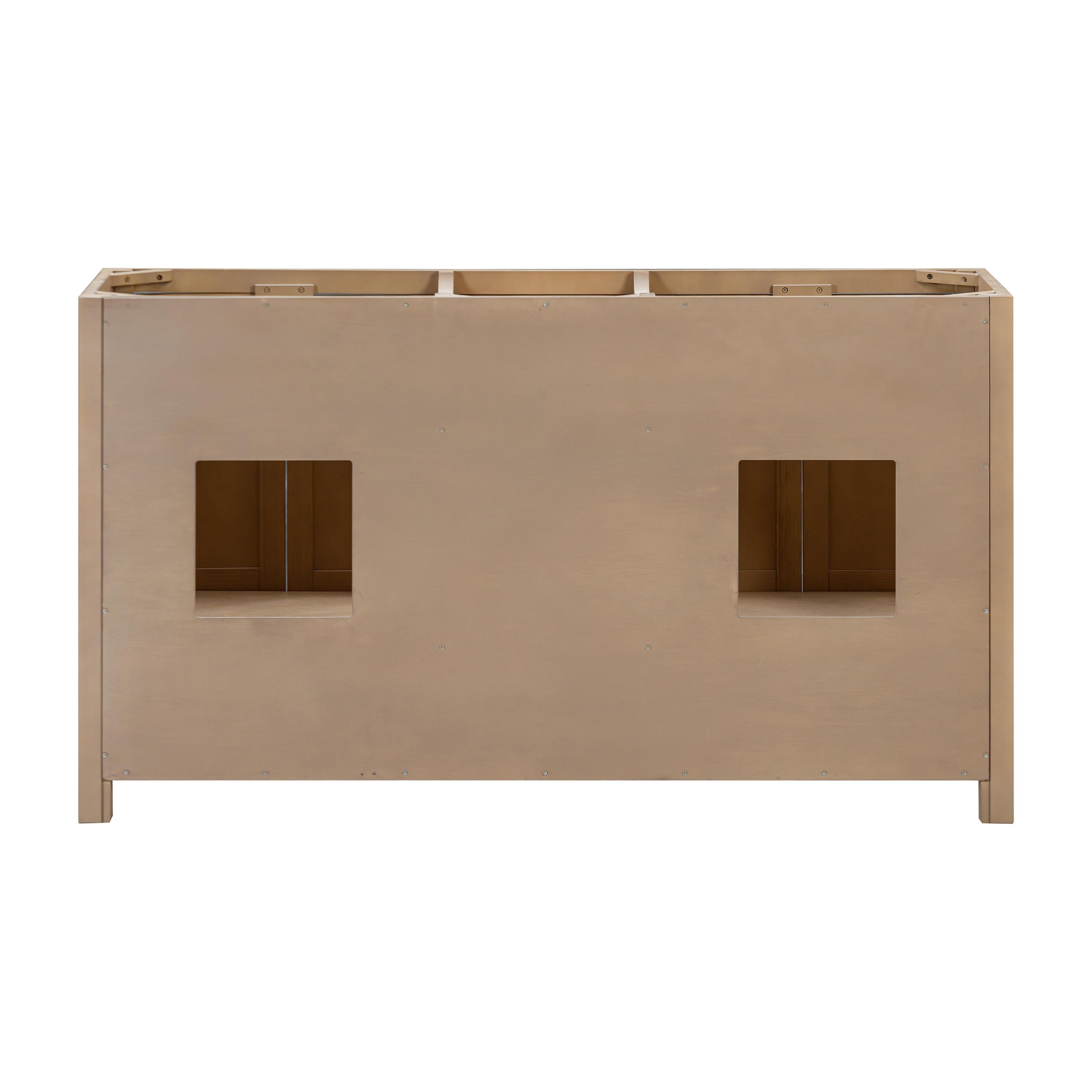 Modero 60'' Double Bathroom Vanity Base Only in Brushed Oak Finish