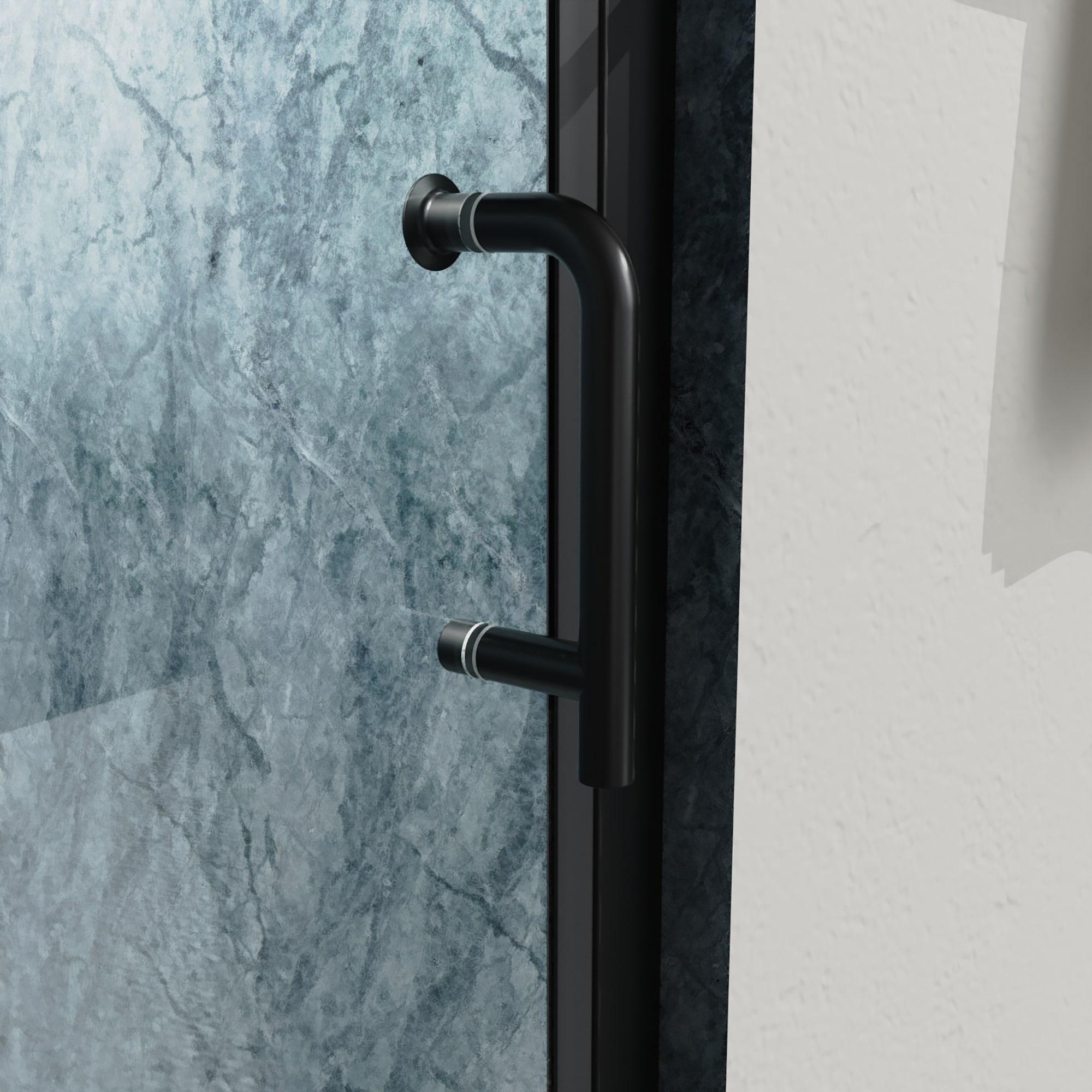 36'' W x 72'' H Bi-Fold Semi-Frameless Shower Door with Clear Glass