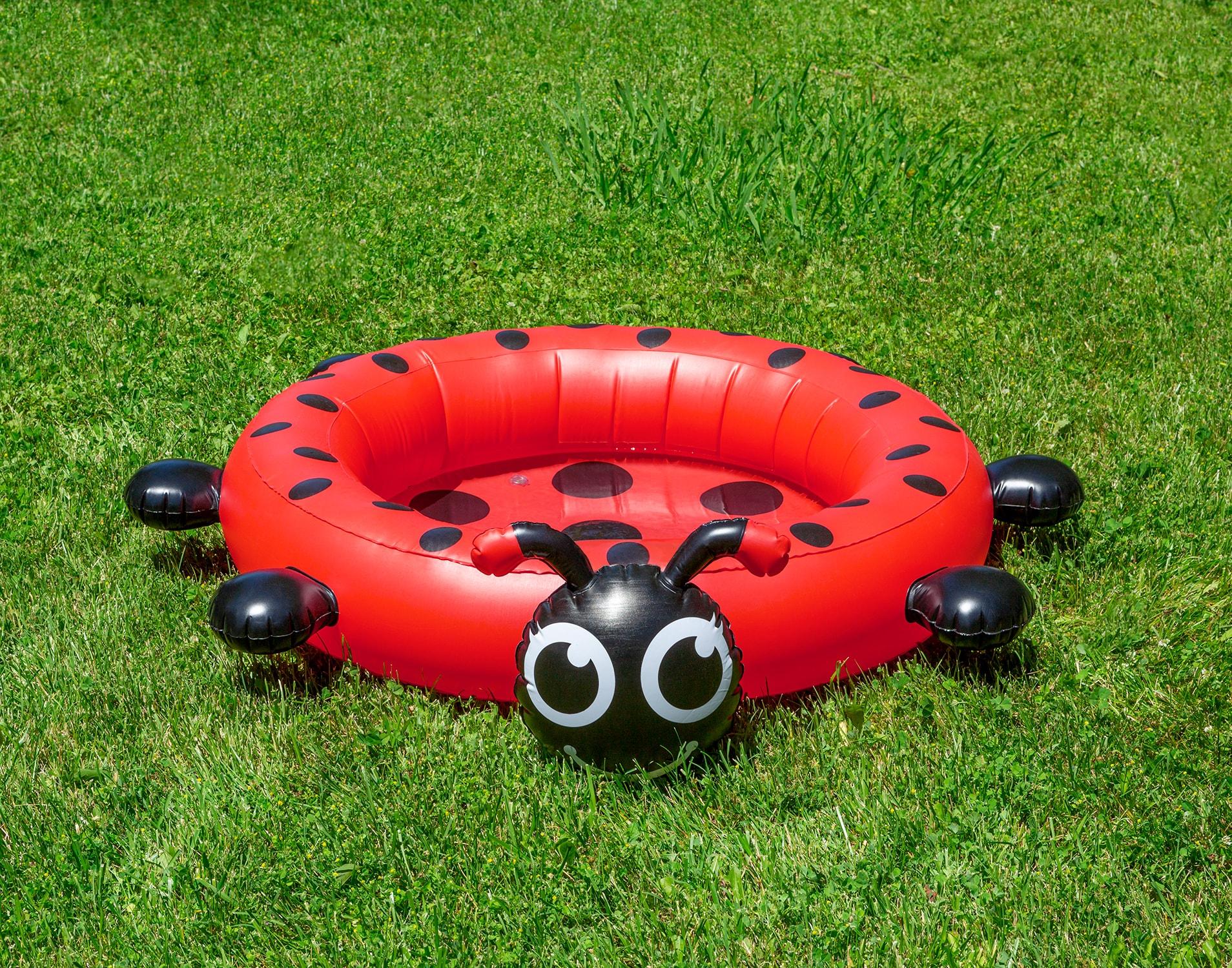 Poolmaster Ladybug Kiddie Wading Pool - Inflatable Swimming Pool for Kids