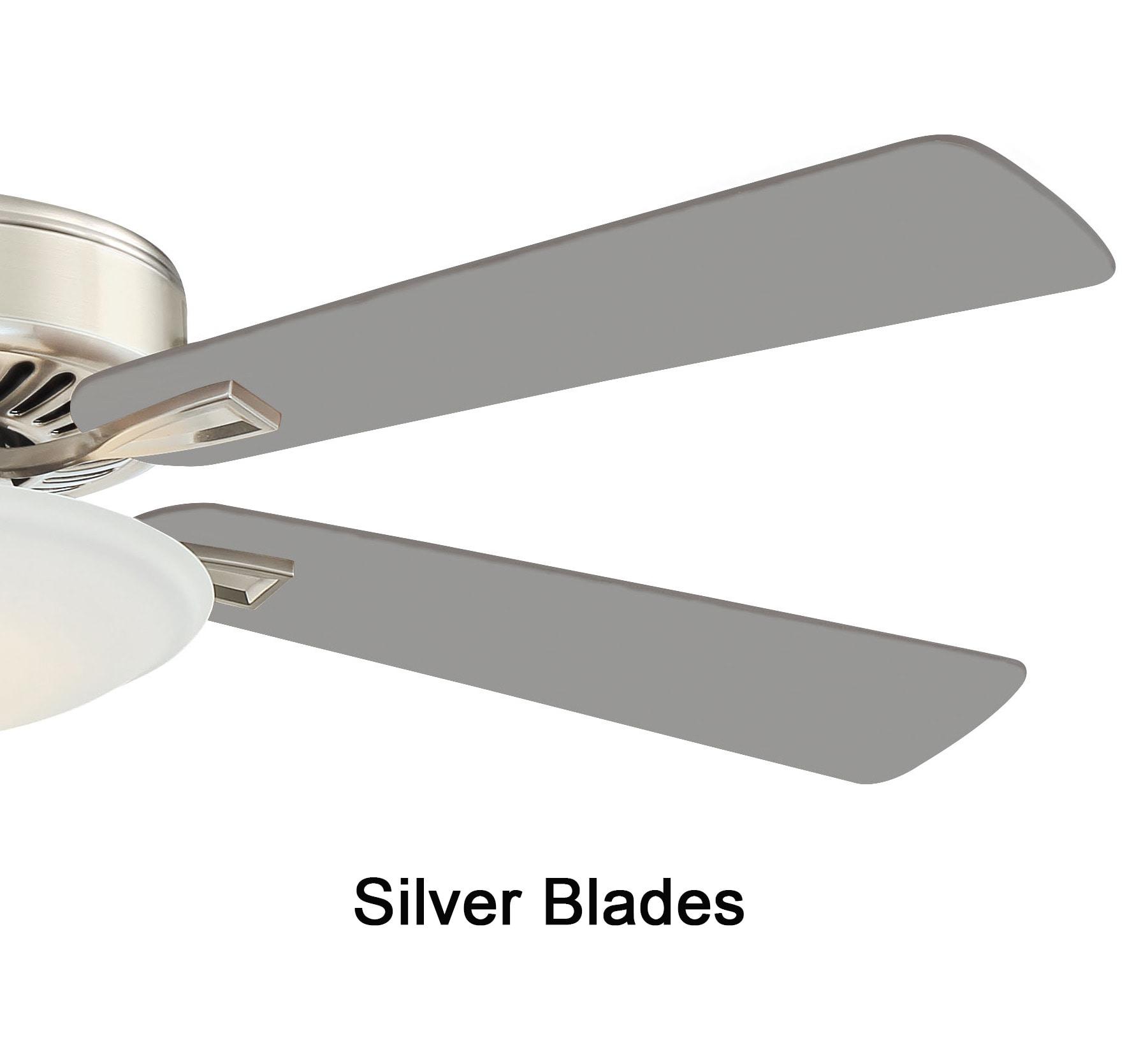 52" Minka Aire Modern Indoor Ceiling Fan with LED Light Polished Nickel White Glass Shade for Living Room Kitchen Bedroom Family
