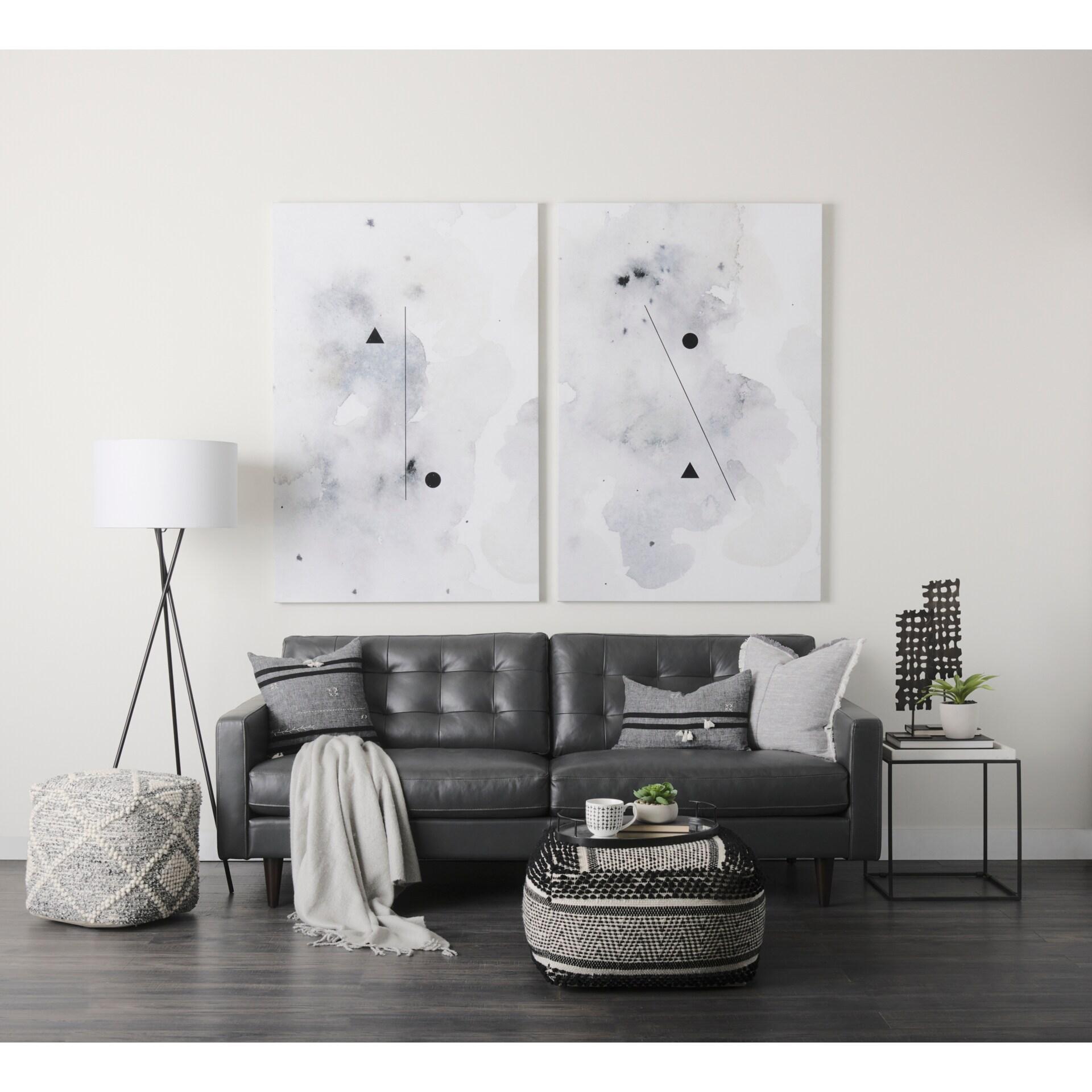 Regal Elegance White Marble & Matte Black Metal Square End Table