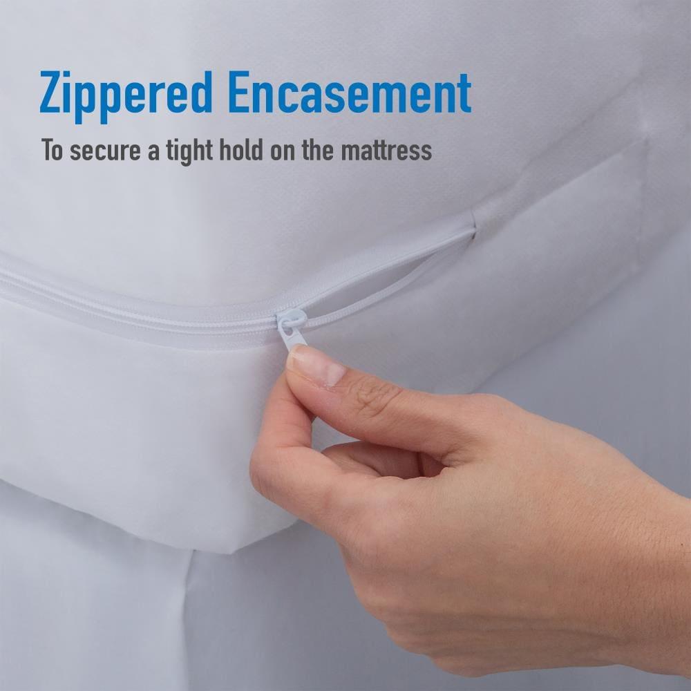 Home Details Twin Deluxe Mattress Protector with Full Zippered Encasement