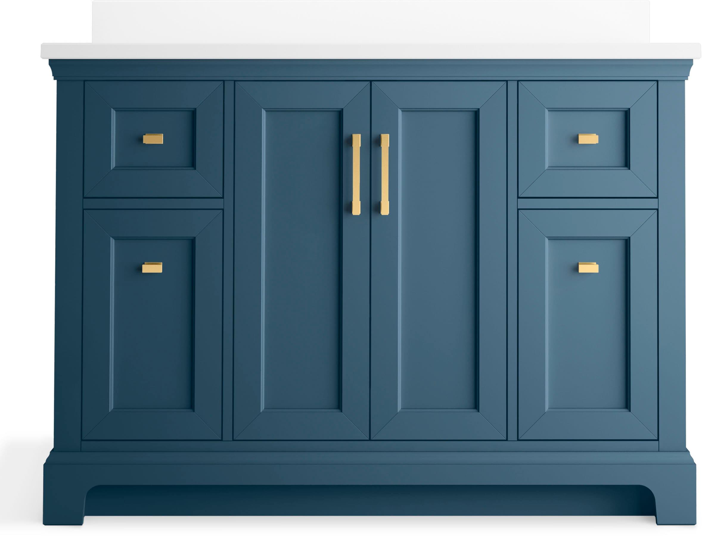 Charlemont 48 In. Bathroom Vanity Cabinet With Sink And Quartz Top