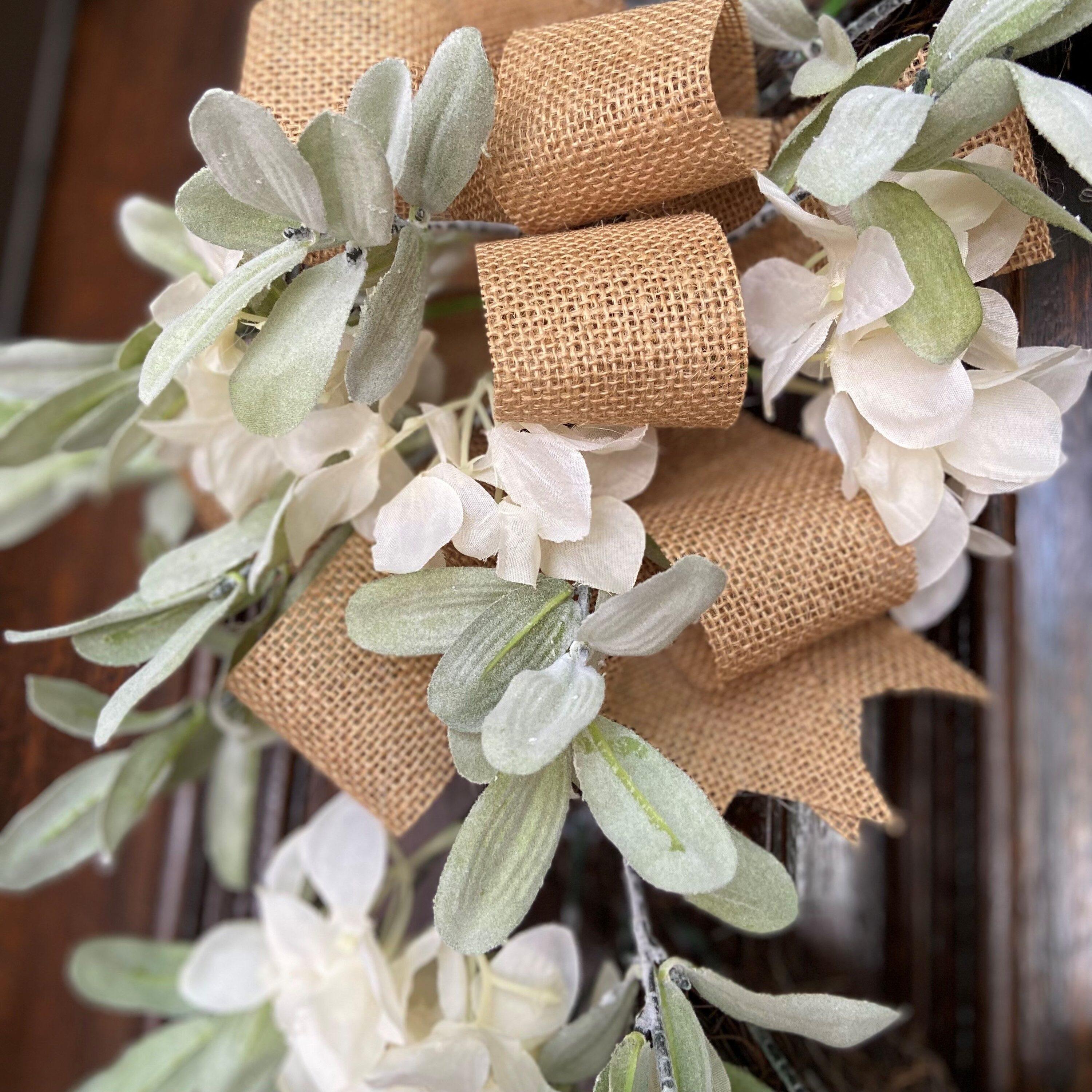 Haute Decor Faux Hydrangea 24'' Wreath