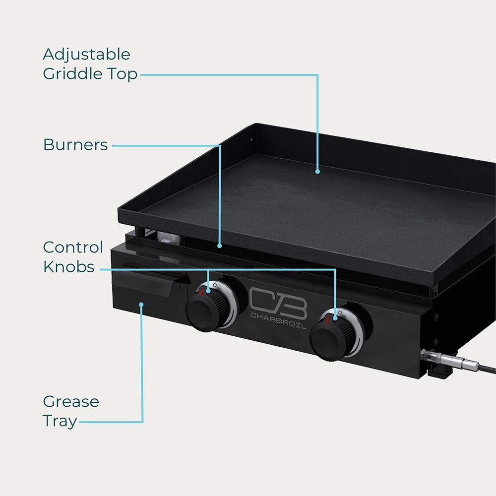 Charbroil Performance Series 22" 2-Burner Portable Flat Top Gas Griddle