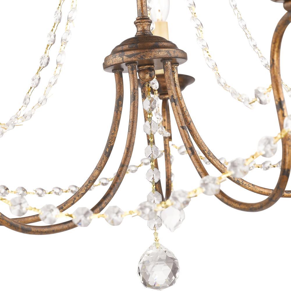 Livex Lighting Pennington 5 - Light Chandelier in  Hand Applied Venetian Golden Bronze