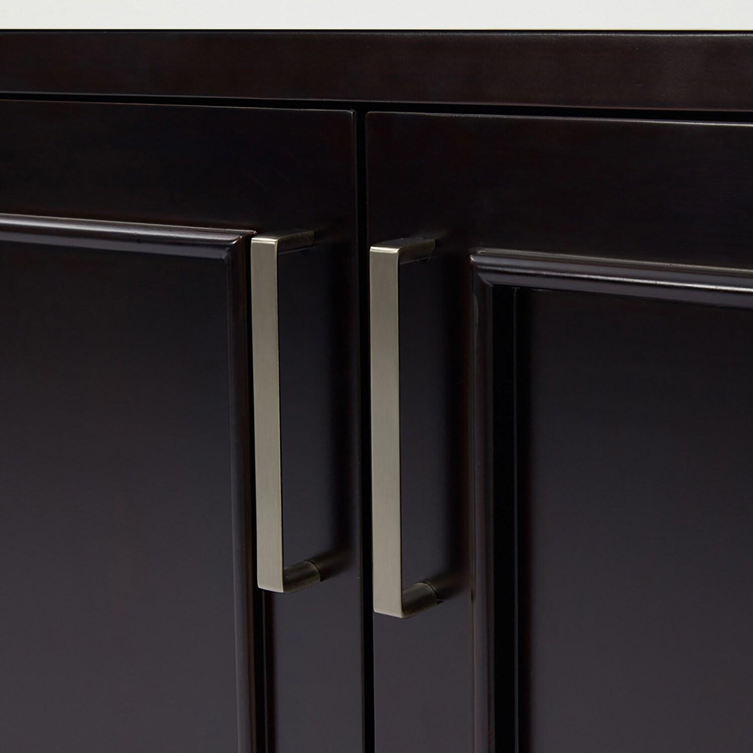 Ariel Stafford 85 in Double Sink Vanity Set in Espresso