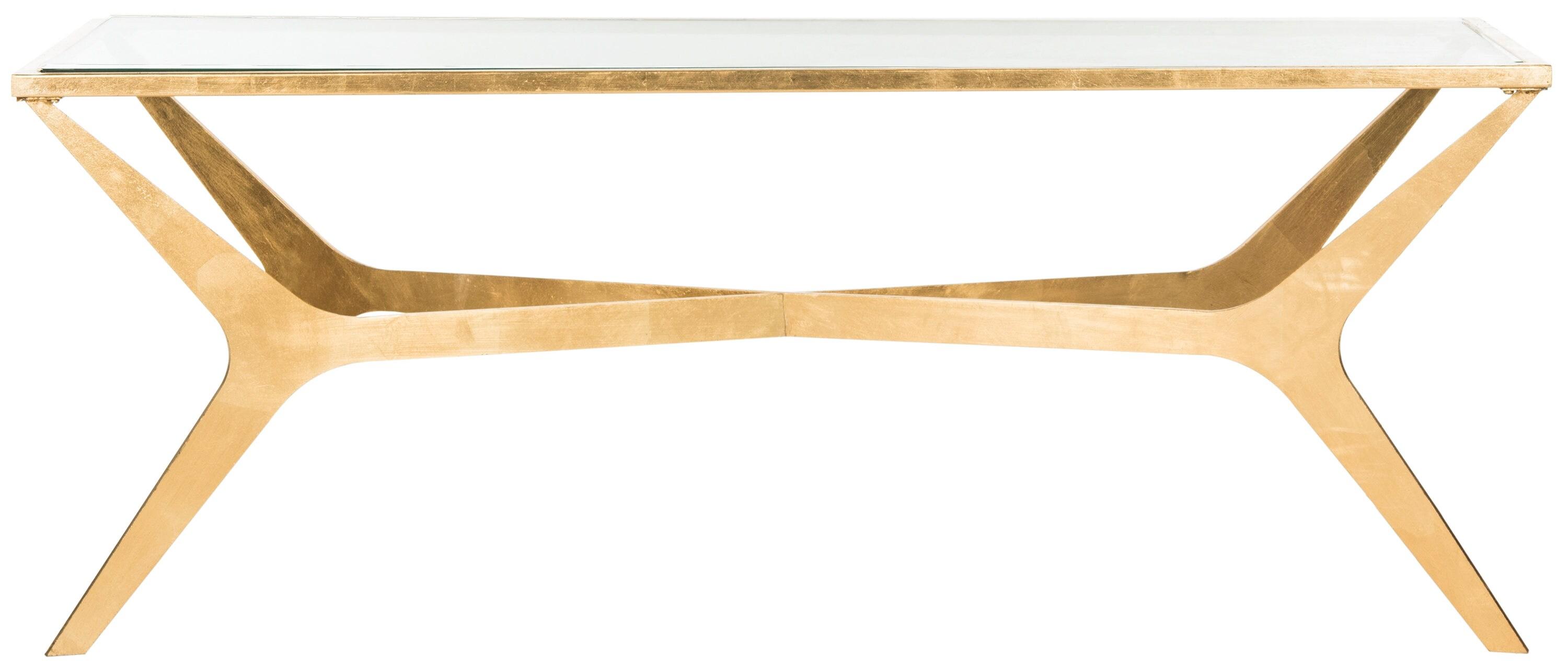 Edythe Coffee Table - Gold/Clear - Safavieh