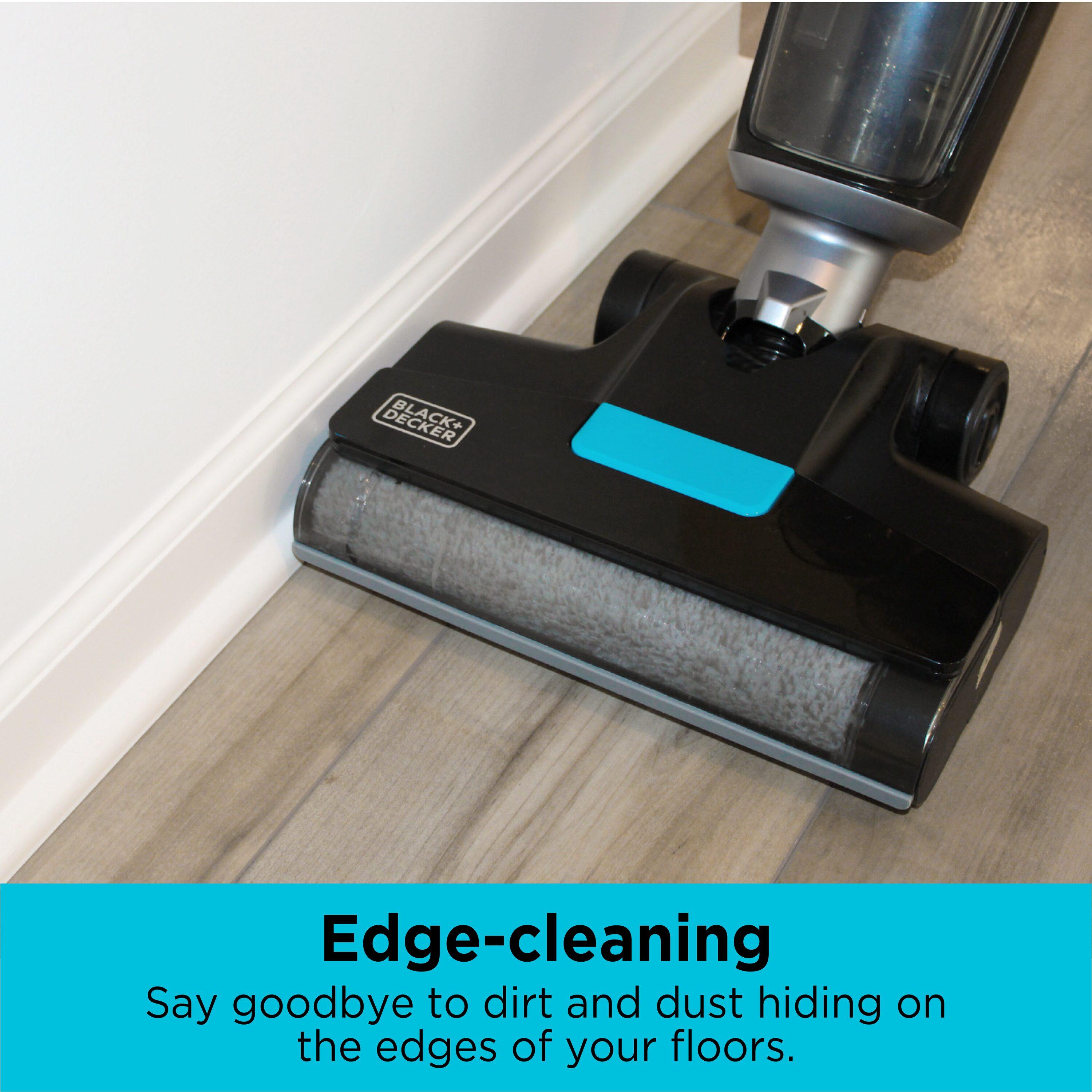 Black + Decker Multi-Surface Cordless Wet and Dry Vacuum + Wash Duo with Accessories Black: Rechargeable, Bagless, Foam Filter, Lithium Ion Battery