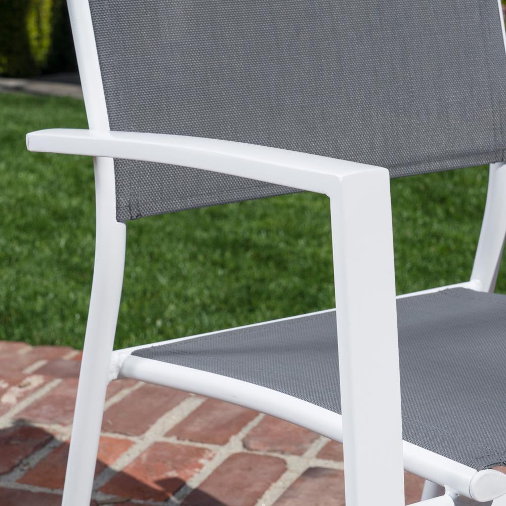 Hanover Cameron 11-Piece Expandable Dining Set with 10 Sling Dining Chairs and a 40" x 94" Table