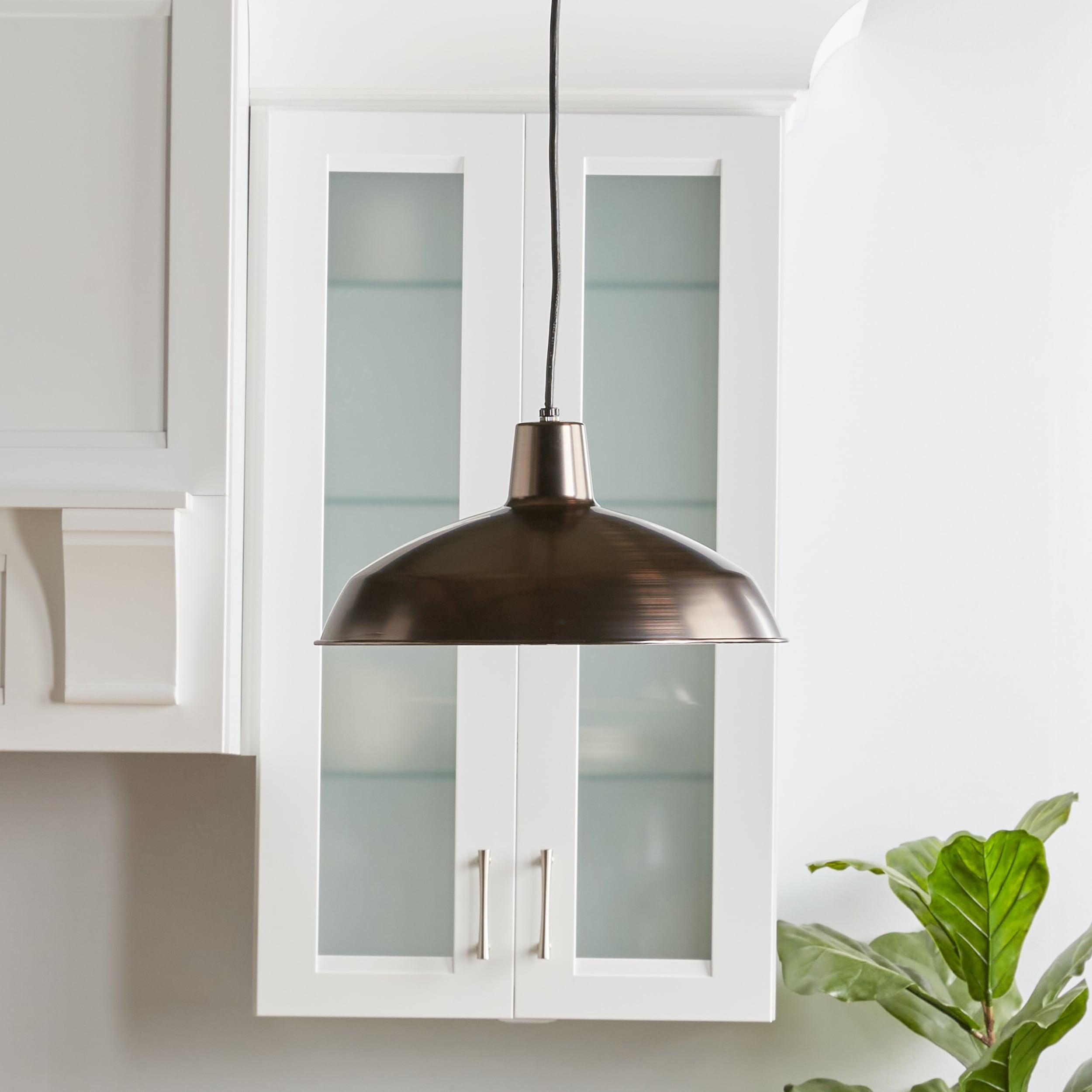 Progress Lighting, Sanabria, 1-Light, Pendant, Venetian Bronze, Spun Metal Shade
