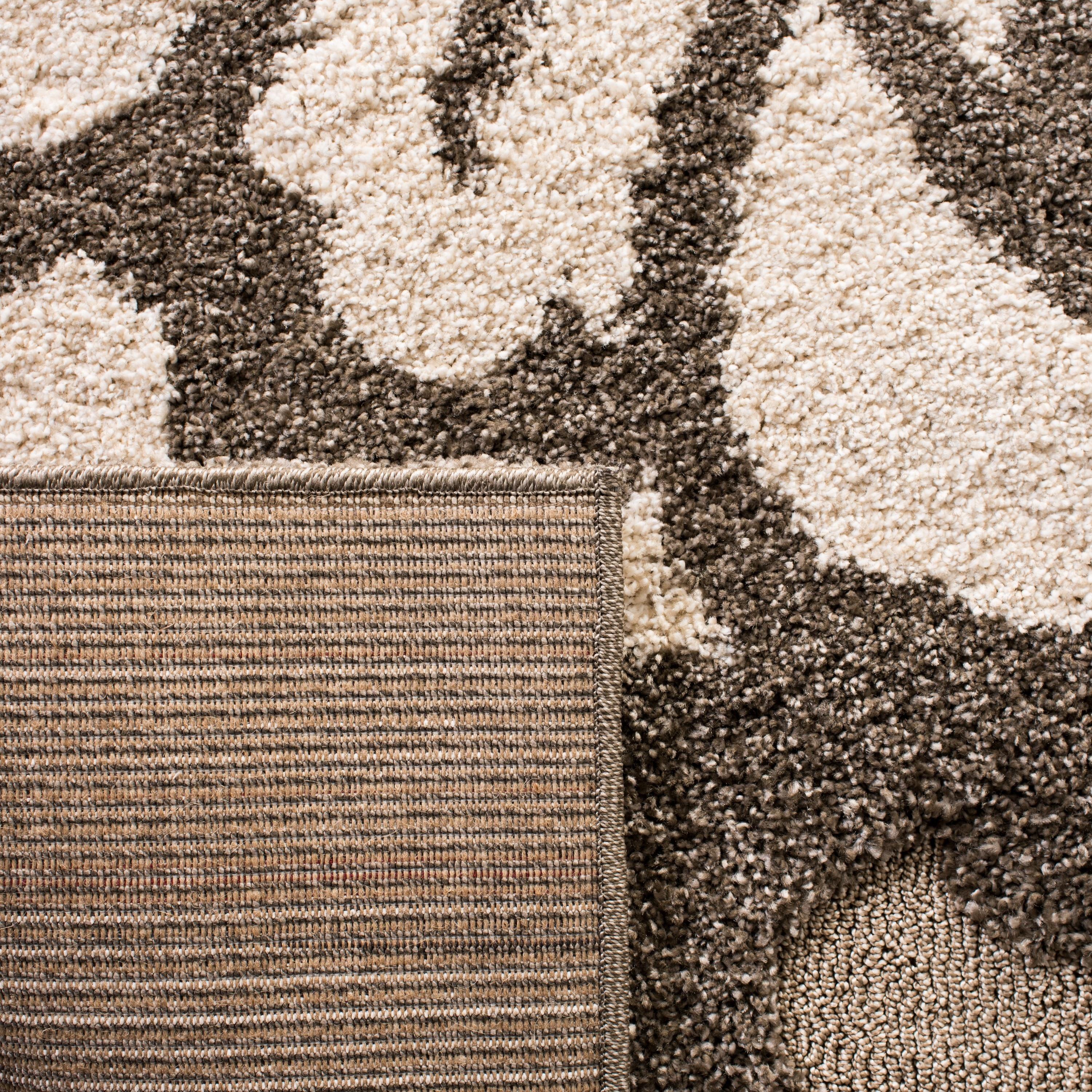 Florida Shag SG464 Power Loomed Indoor Area Rug - Smoke/Beige - 8'x10' - Safavieh.