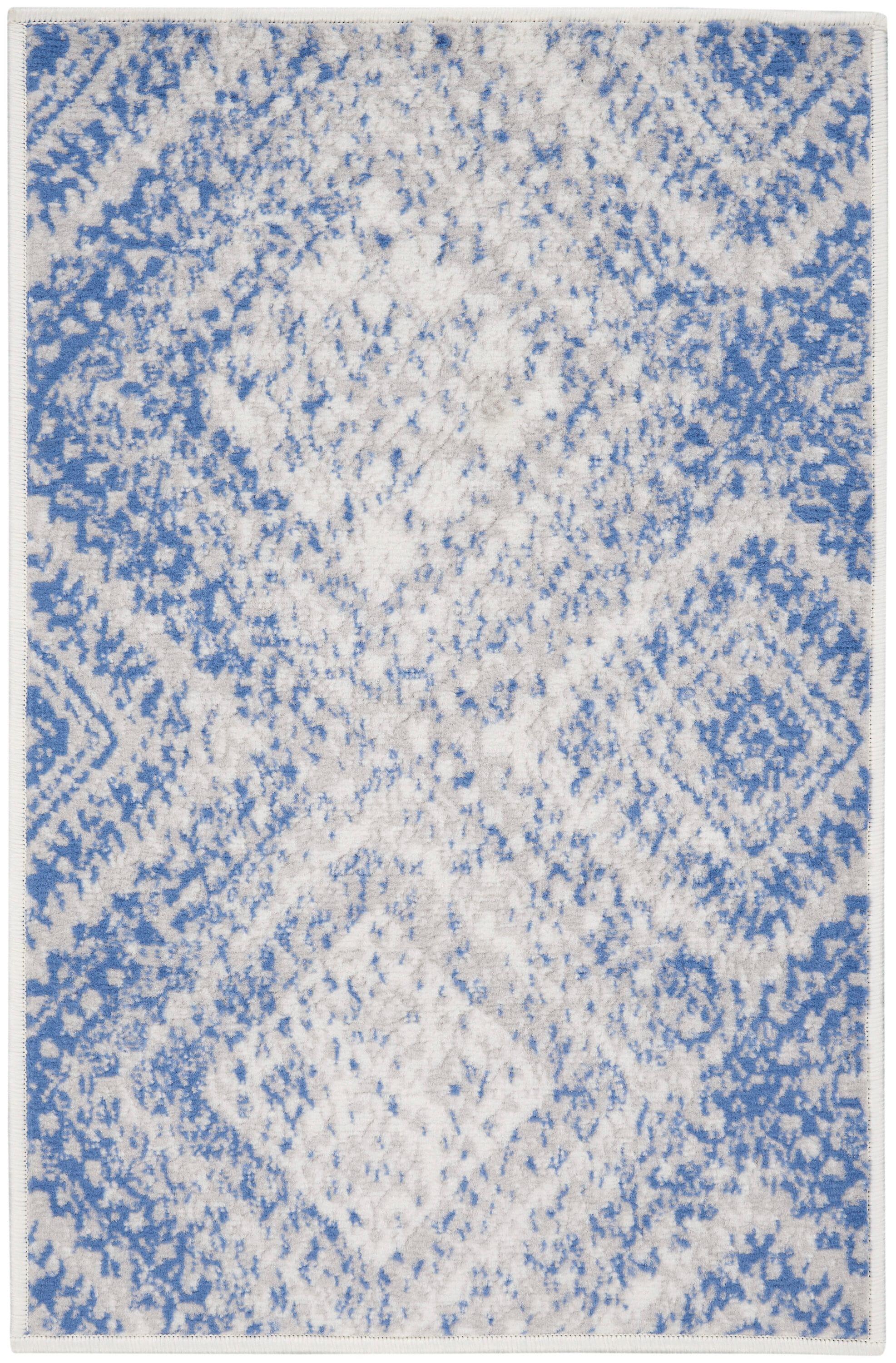 Nourison Whimsicle WHS17 Indoor only Area Rug - Ivory Blue 2' x 3'