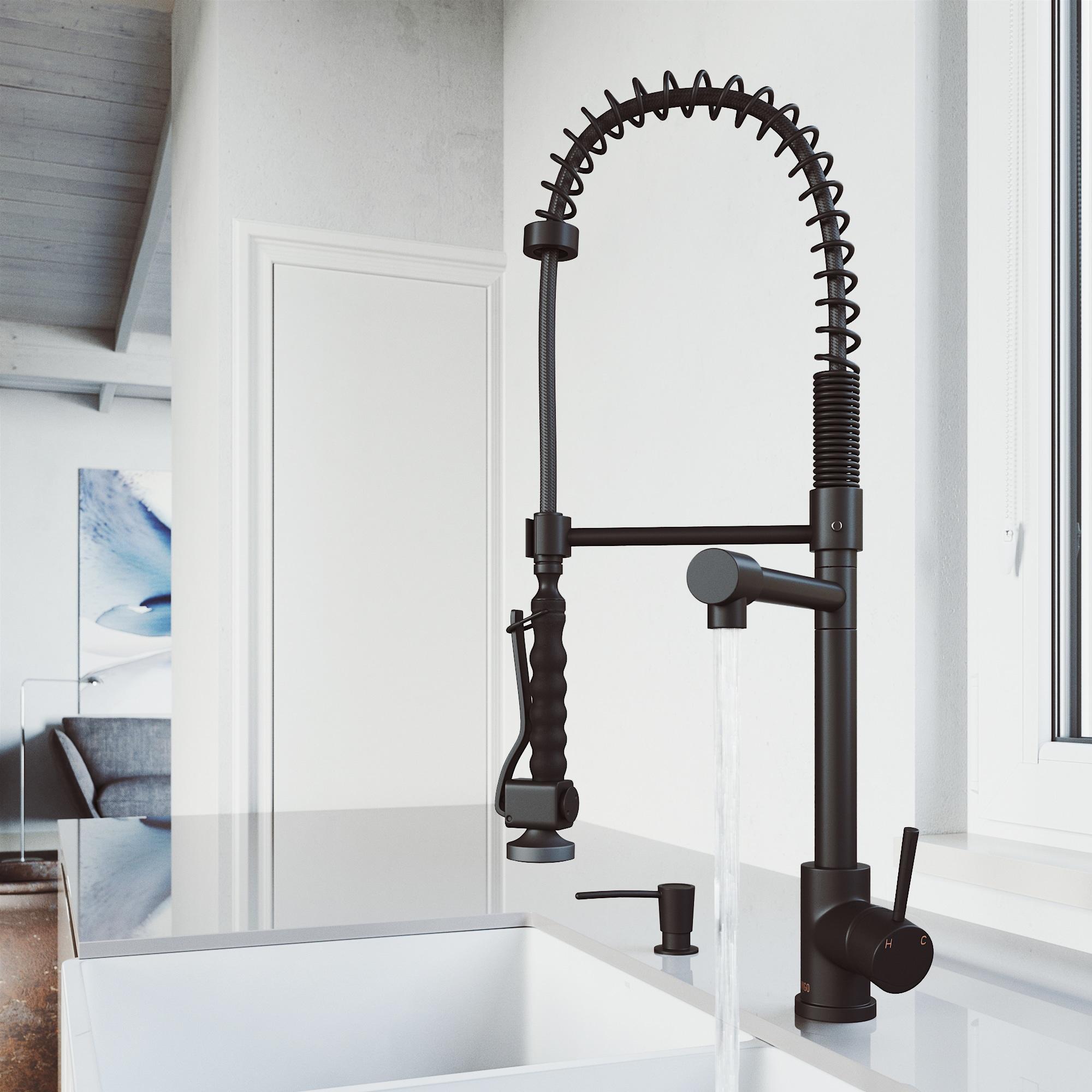 Zurich 27" H 1-handle Pull-Down Kitchen Faucet