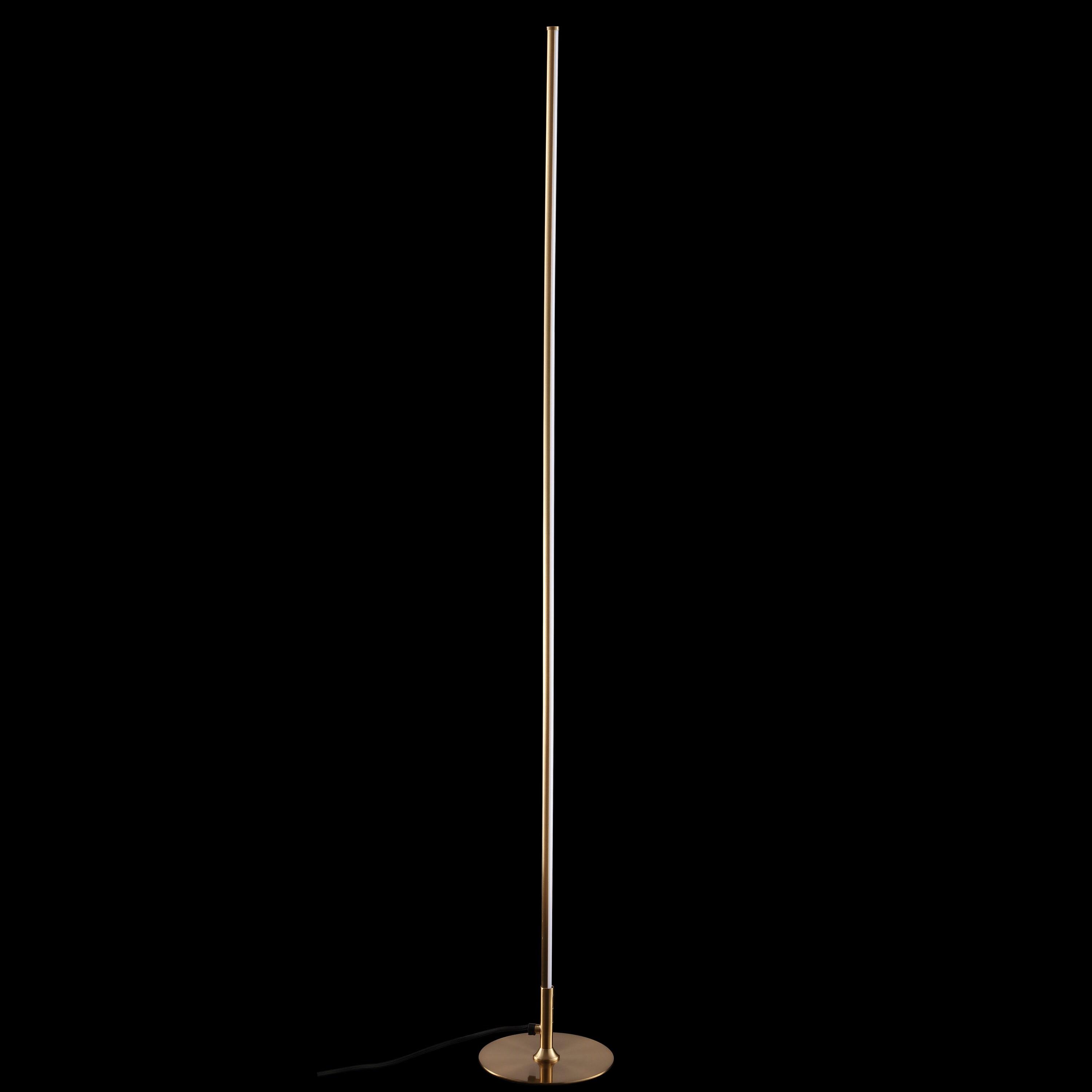 JONATHAN Y Iris 59.5" LED Integrated Floor Lamp, Gold, JYL7007B