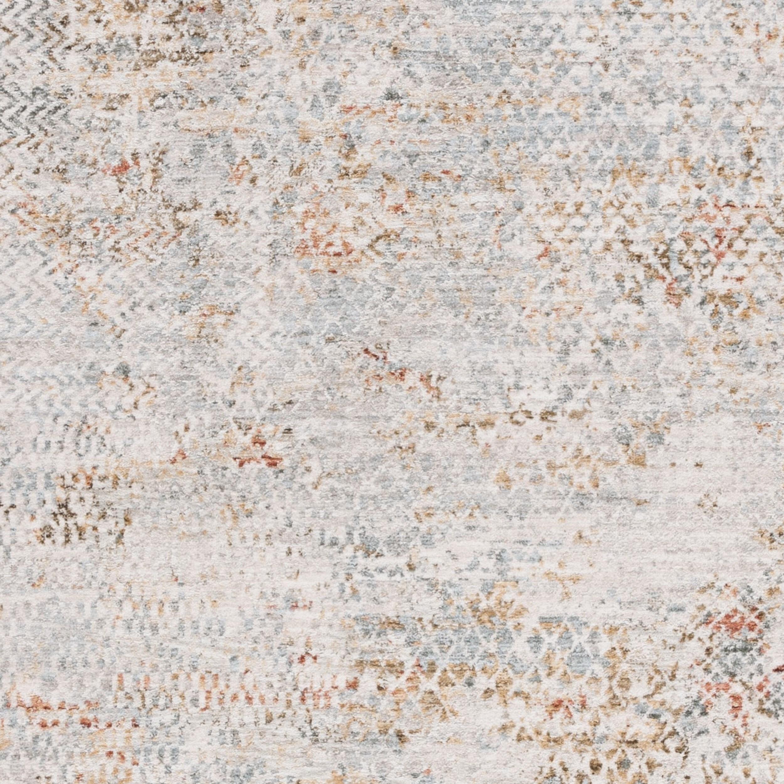 Adrianna ADN206 Machine Made Indoor Area Rug - Blue/Gold - 4'x6' - Safavieh