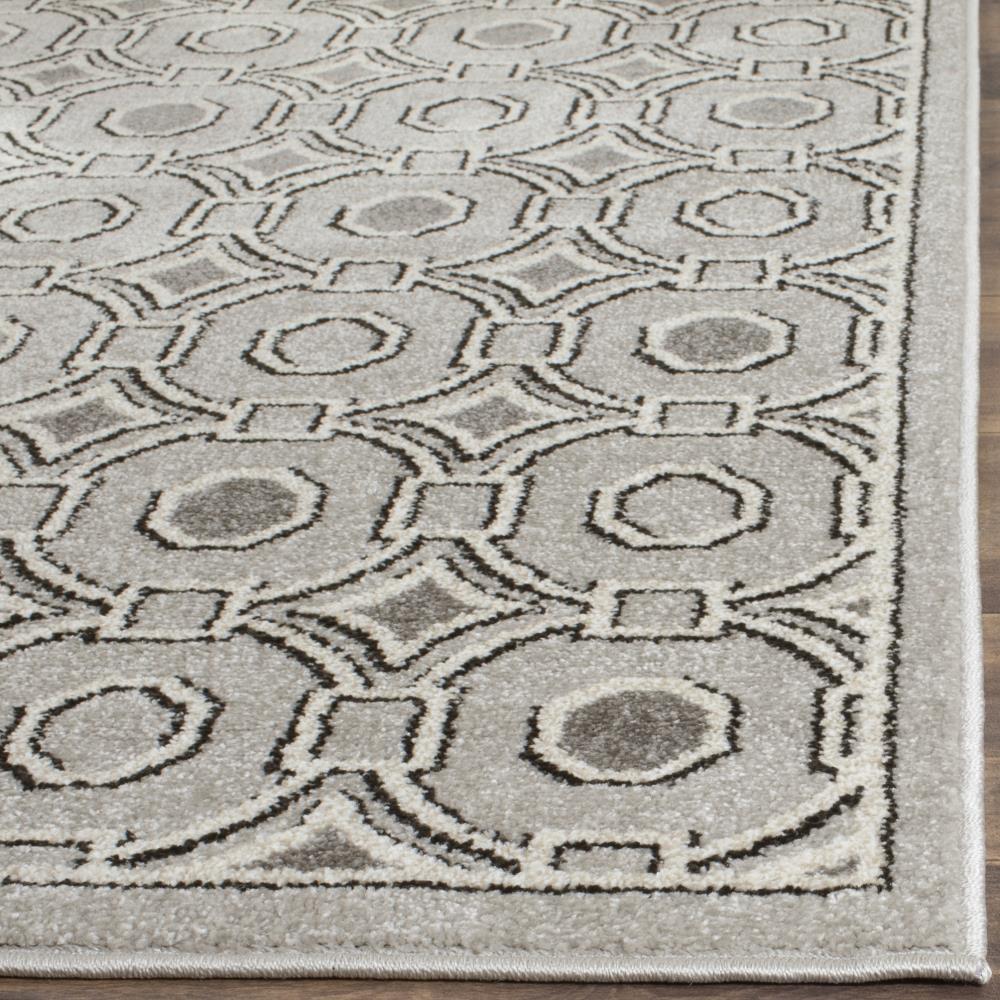 Amherst AMT431 Power Loomed Indoor Area Rug - Light Grey/Ivory - 4'x6' - Safavieh