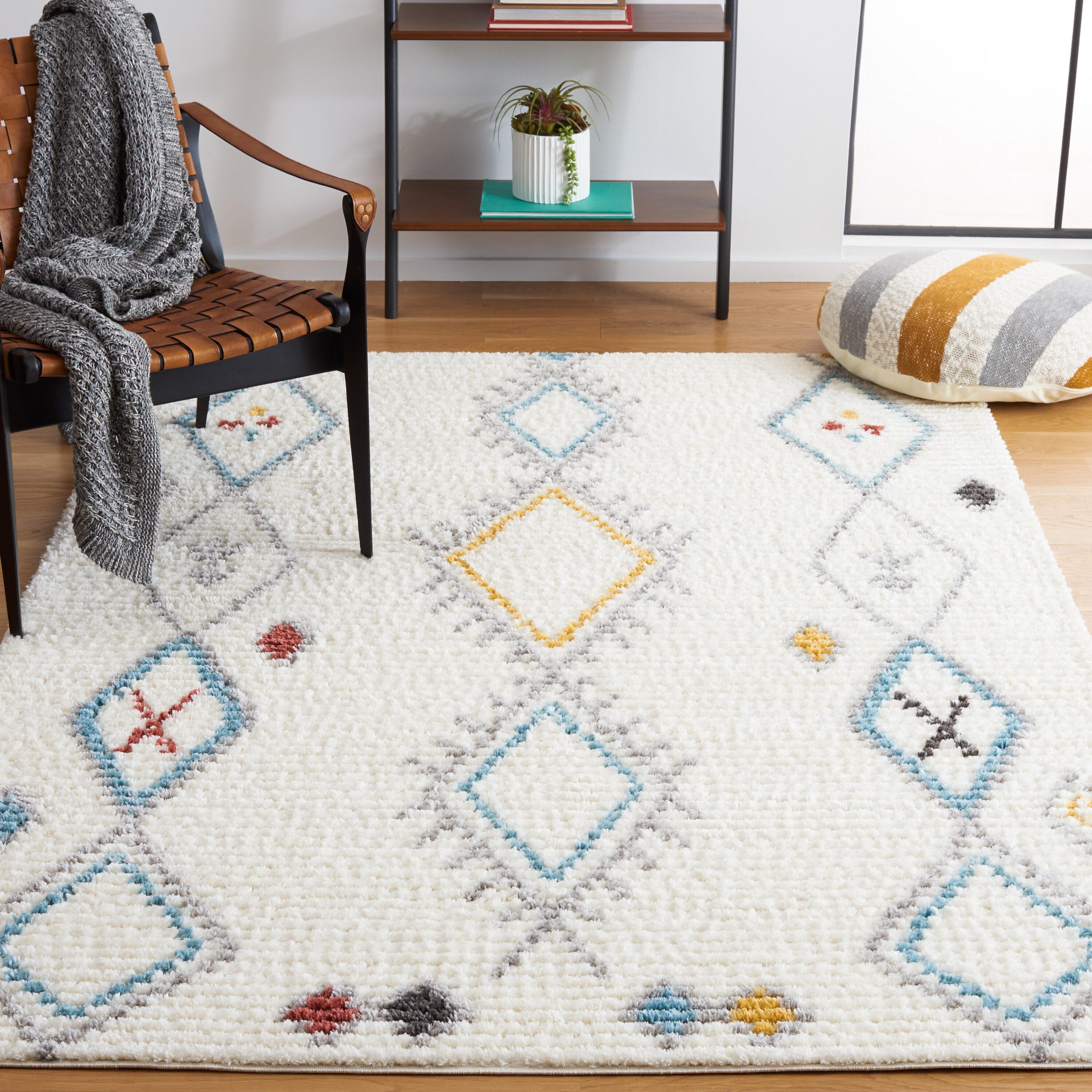Marrakesh MRK310 Power Loomed Area Rug - Ivory/Gray - 8'x10' - Safavieh.