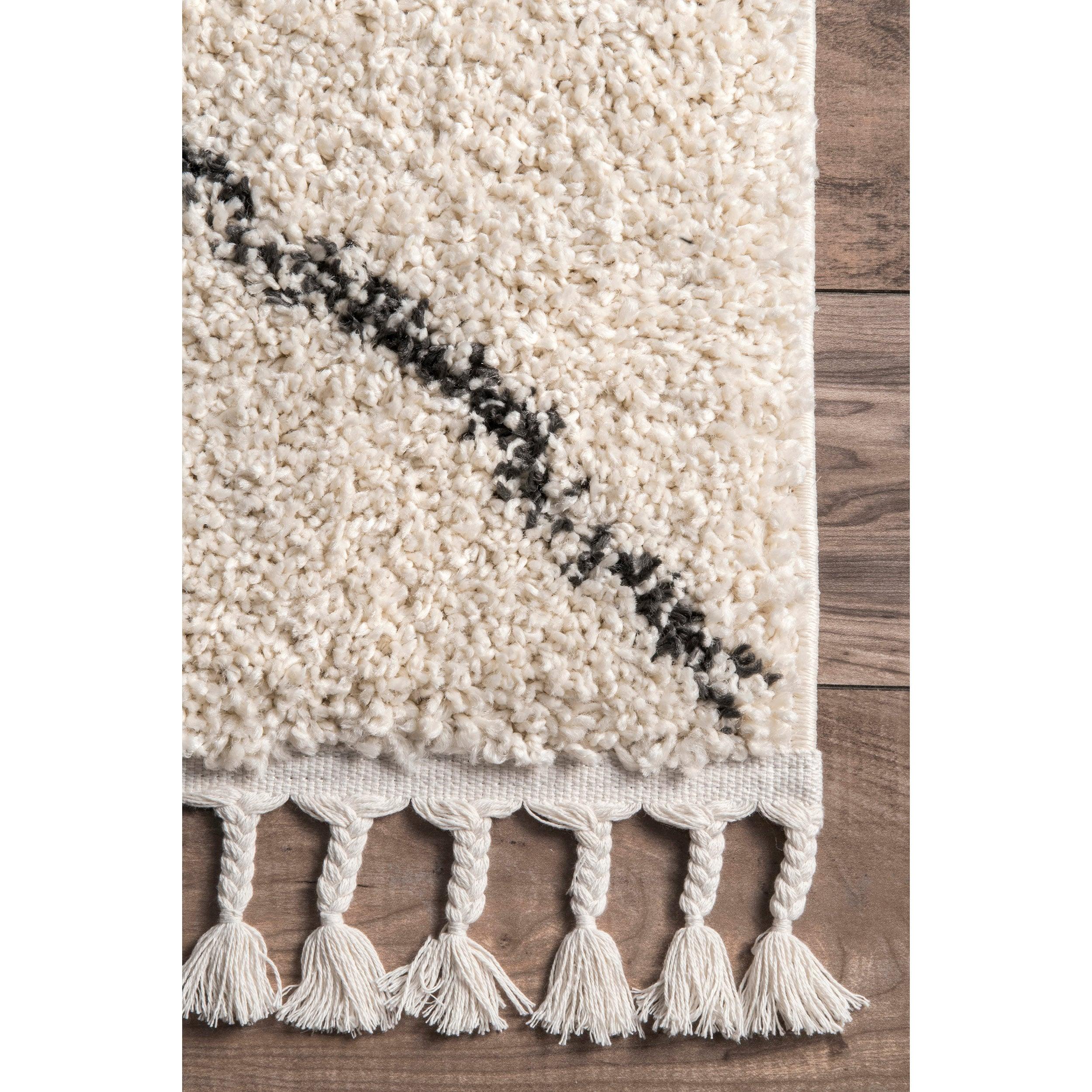 Nuloom Jessie Trellis 10x14 Indoor Area Rug for Living Room Bedroom Dining Room, Off White/Charcoal