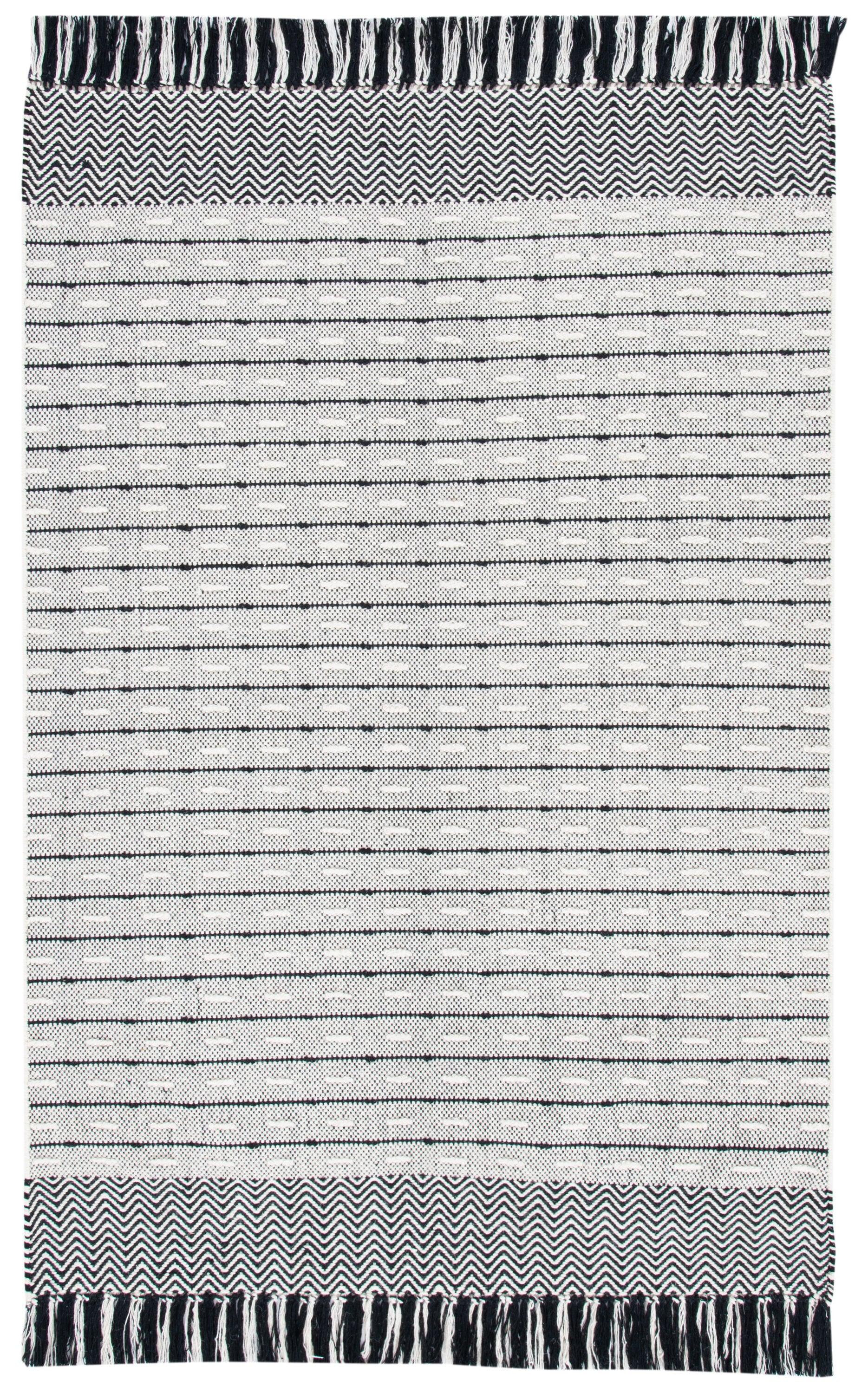 Vermont VRM504 Power Loomed Area Rug - Ivory/Black - 3'x5' - Safavieh.