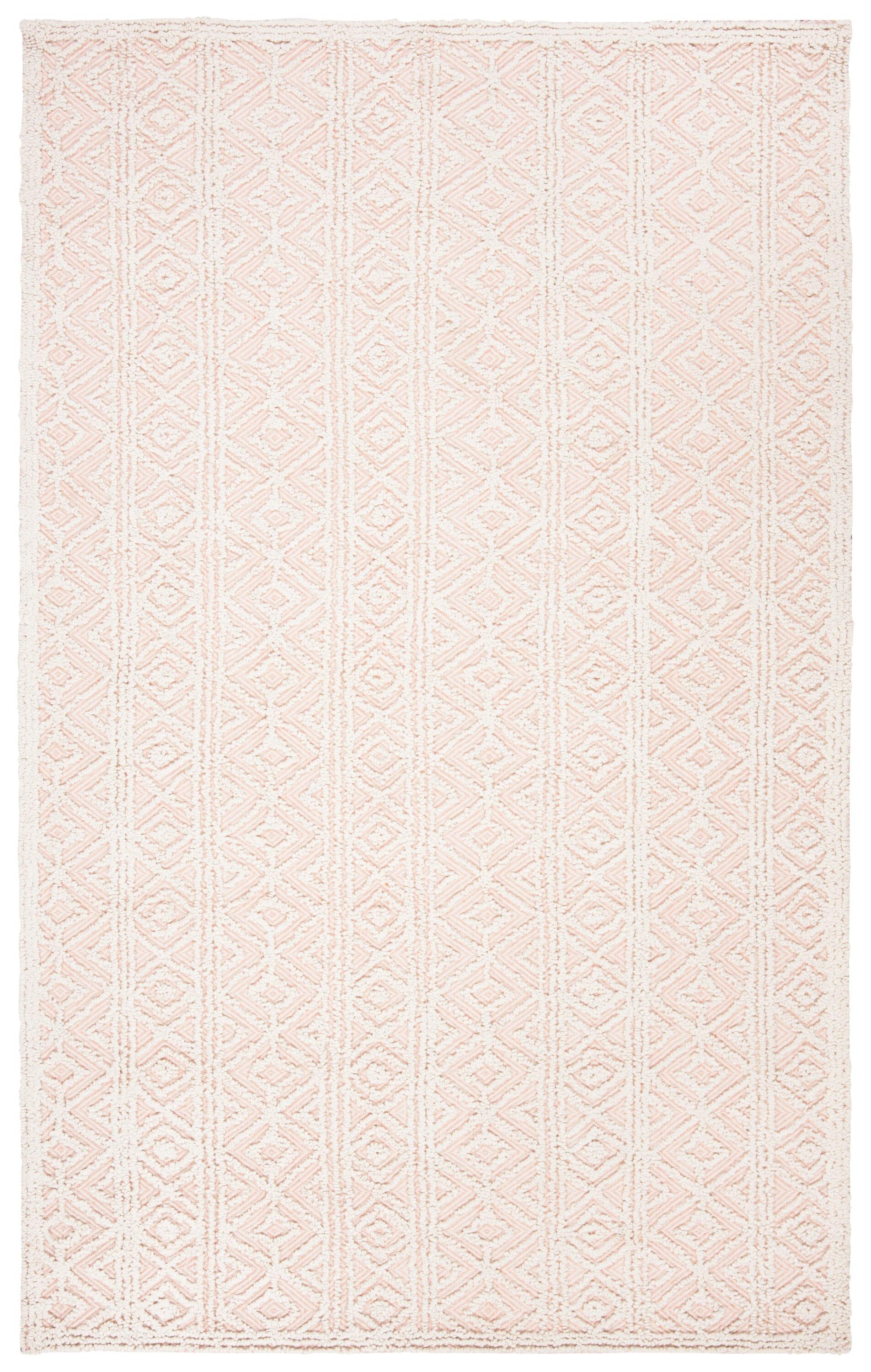 Trace TRC214 Hand Tufted Indoor Area Rug - Beige/Pink - 8'x10' - Safavieh