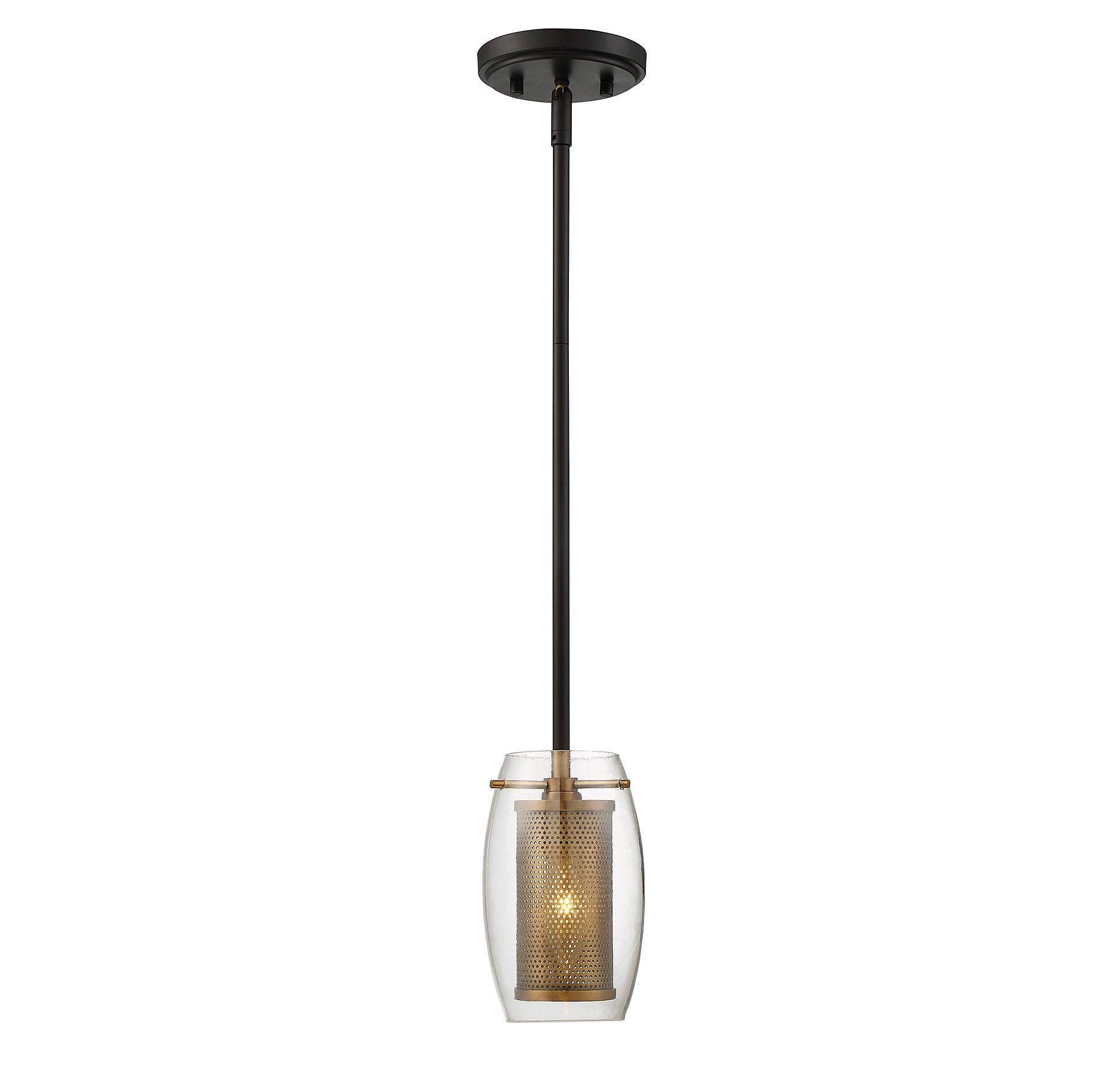 Savoy House Dunbar 1 - Light Pendant in  Warm Brass/Bronze