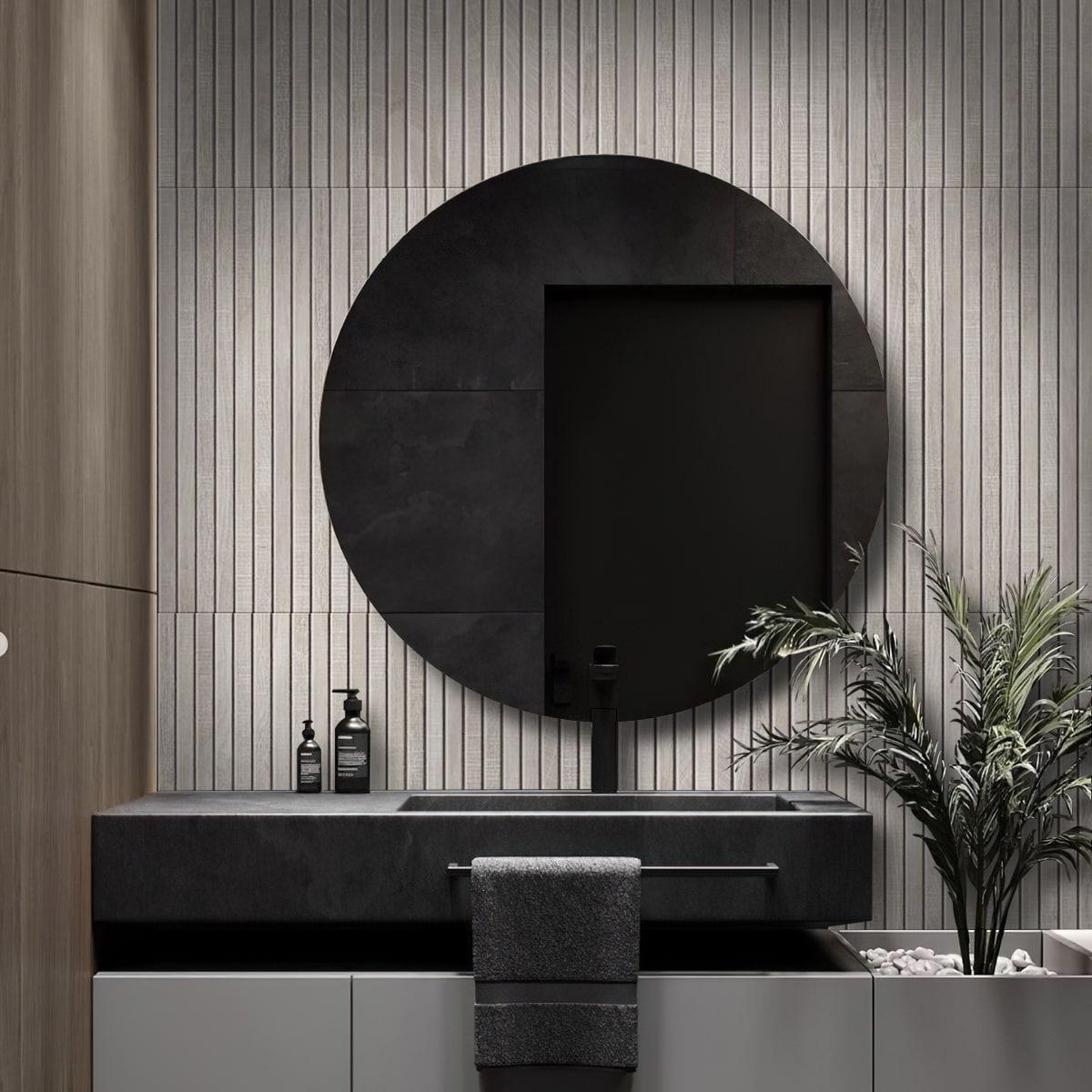 Apollo Tile Bois Ribbon 23.77" x 47.25" Matte Natural Porcelain Deco Wall and Floor Tile 15.49 sqft/case 2-pack